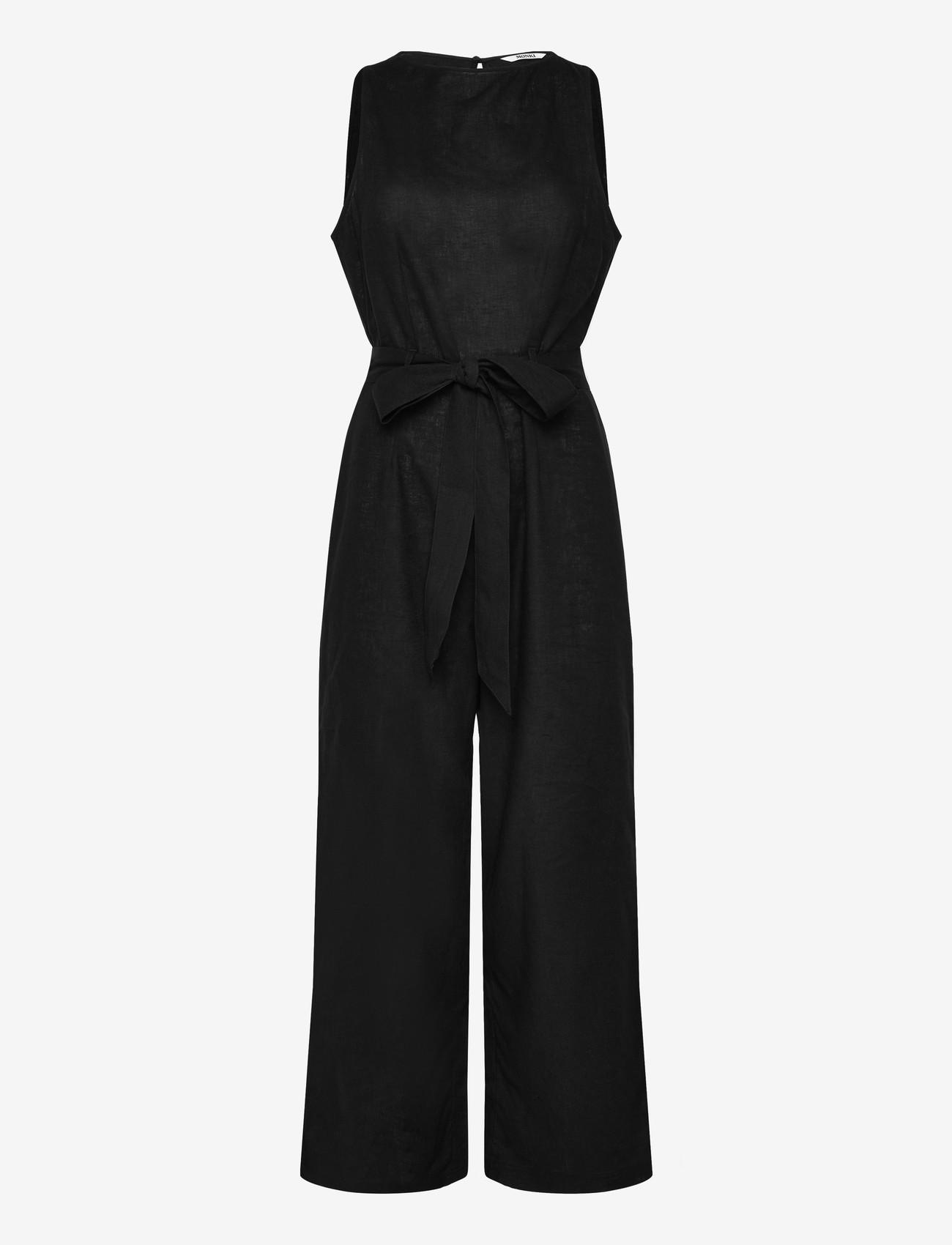 Monki - Linen jumpsuit - modetrender - black dark - 0