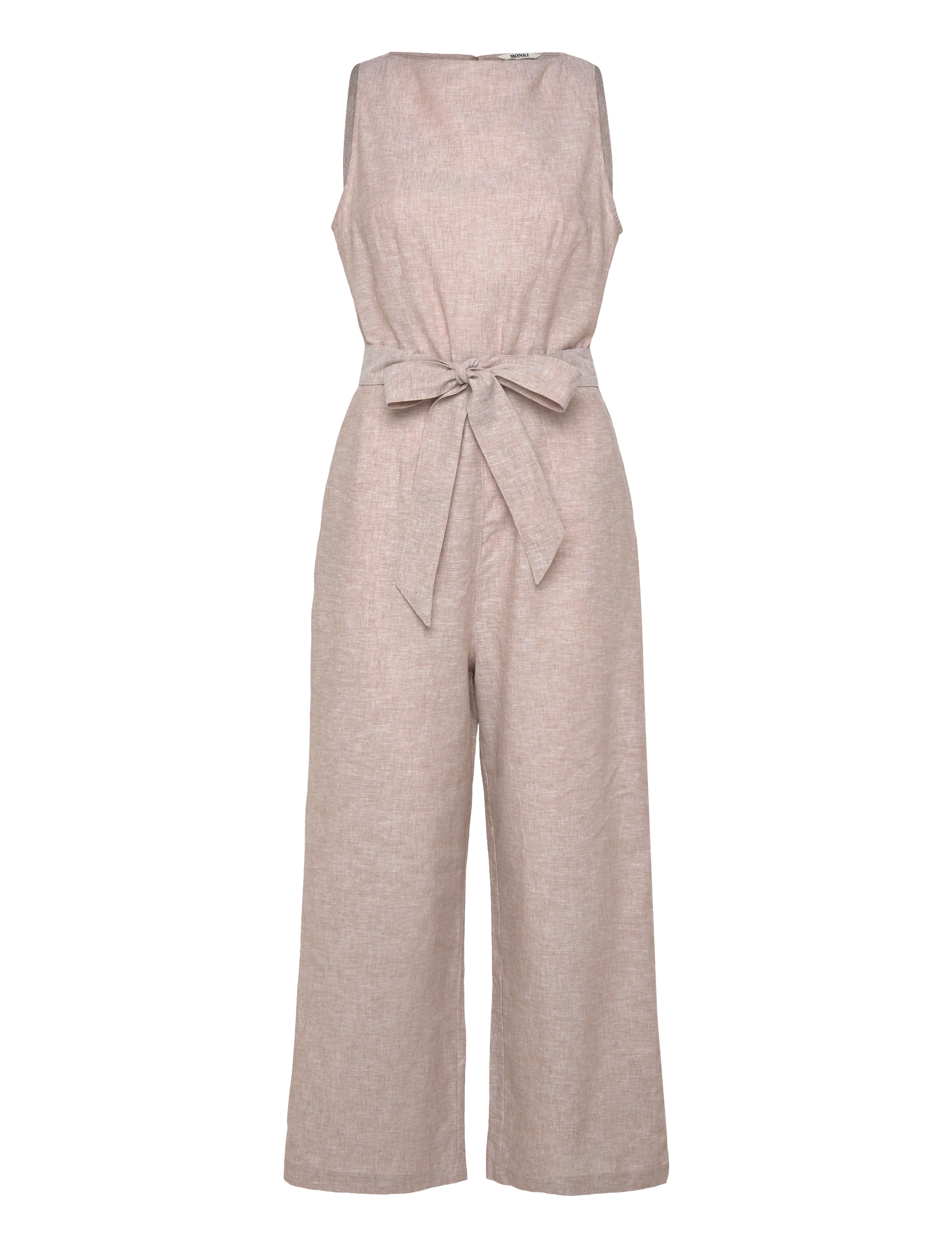 Monki Linen Jumpsuit, XXS, Pink, Underdele > Jumpsuits, Dame
