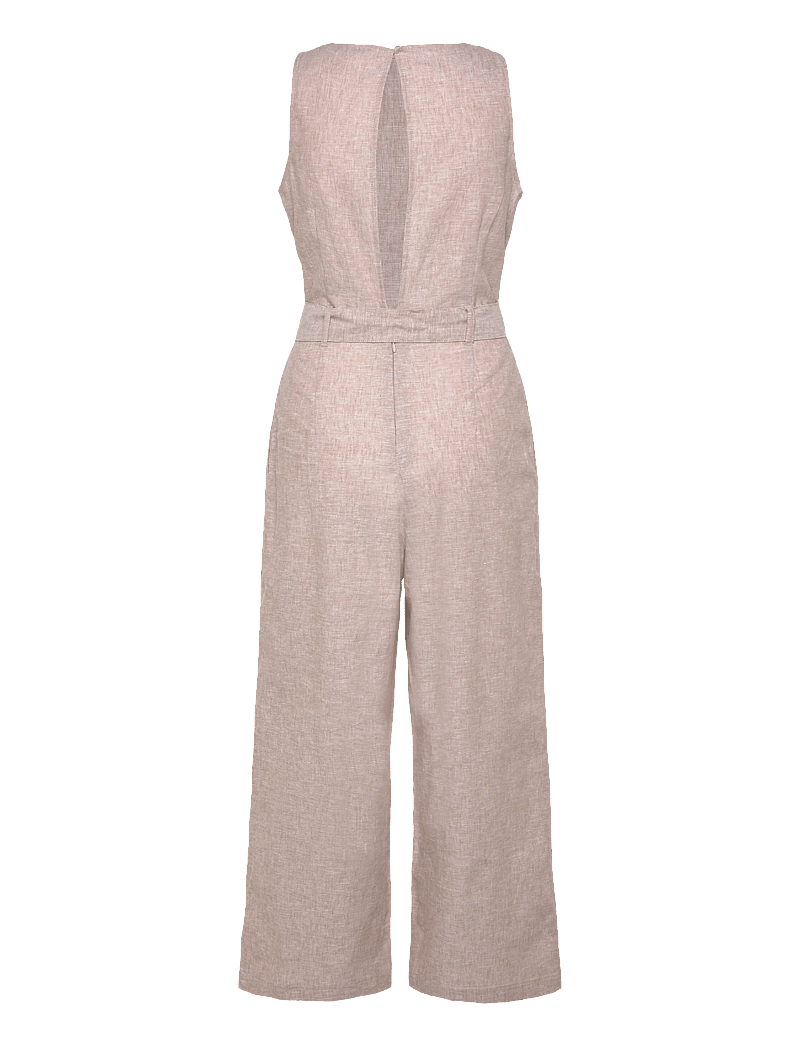 Monki - Linen jumpsuit - modetrender - mole dusty light - 1