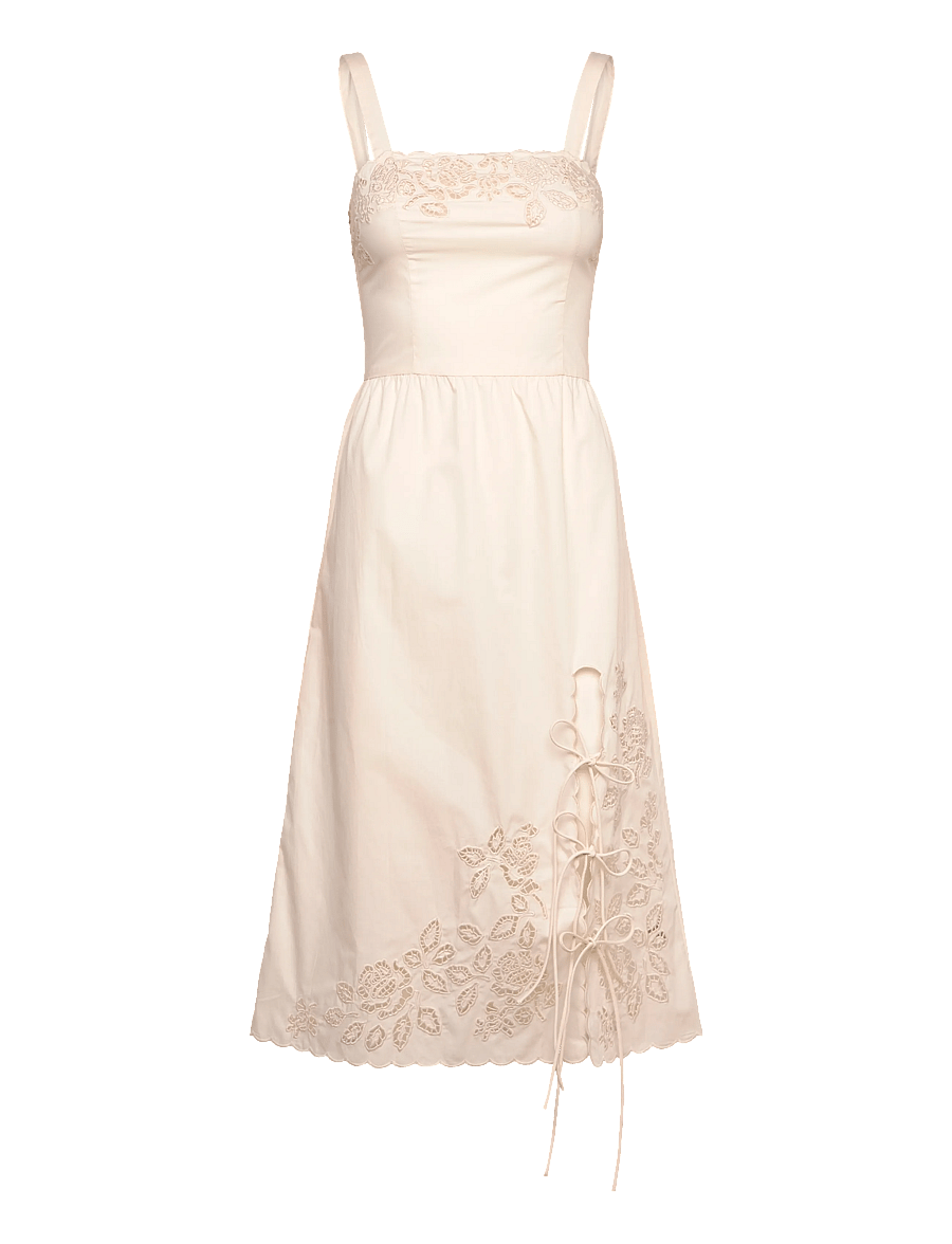 monki lace dress Monki - Lace Detail Satin Slip Mini Dress - Women - Polyester - M