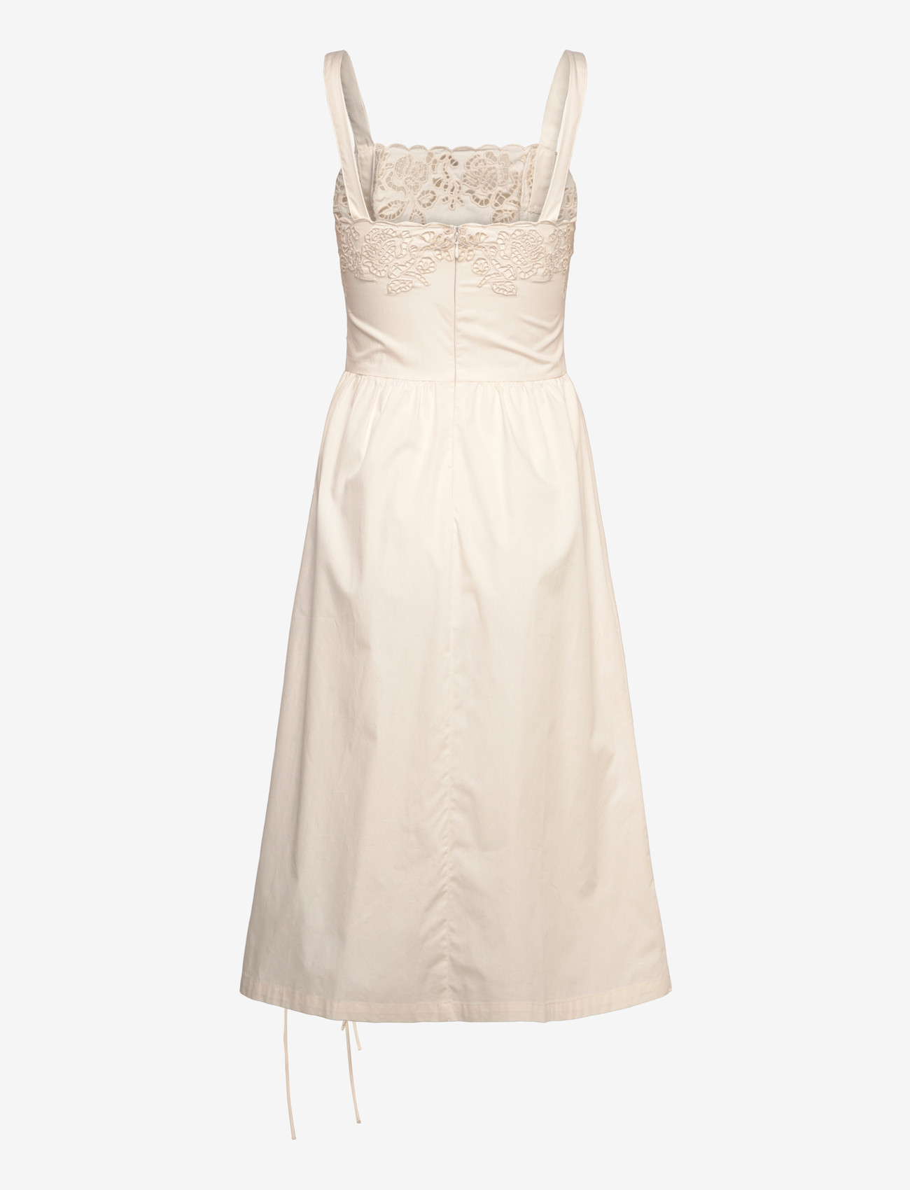Monki - Broderi anglais dress - sommerkjoler - white light - 1