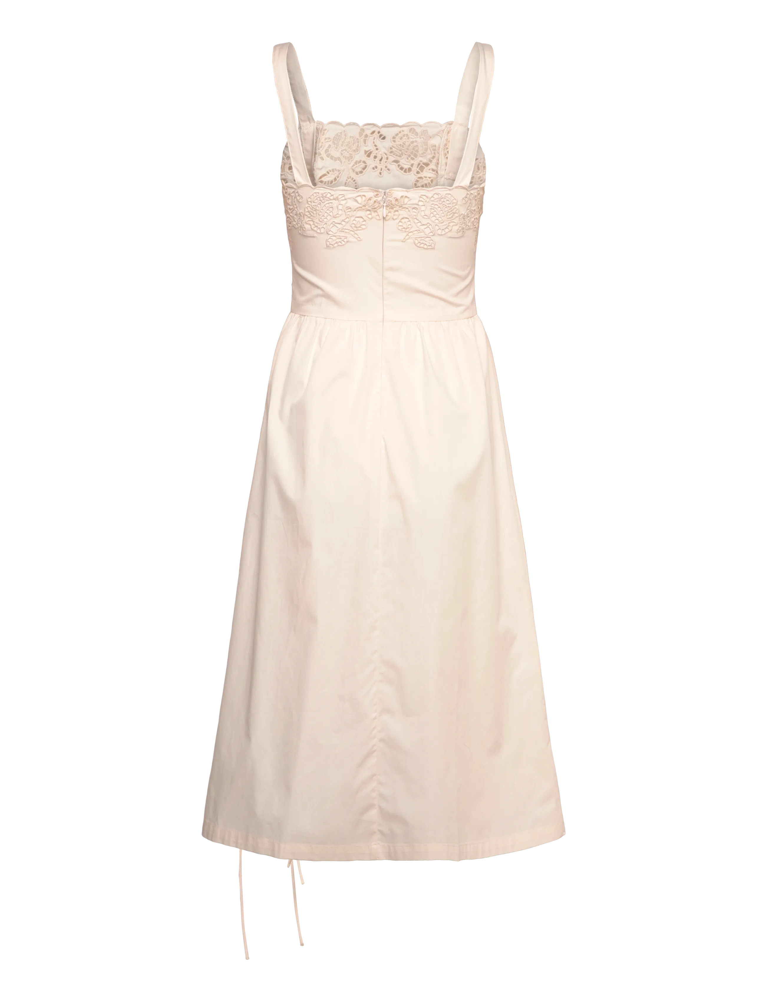 Monki - Broderi anglais dress - summer dresses - white light - 1