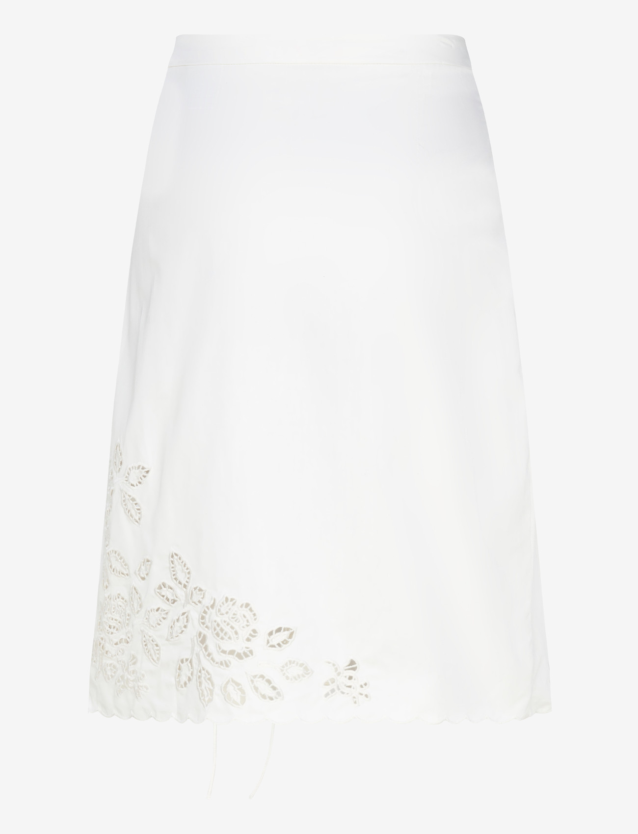 Monki - Broderie Anglais Skirt - midi nederdele - white light - 1