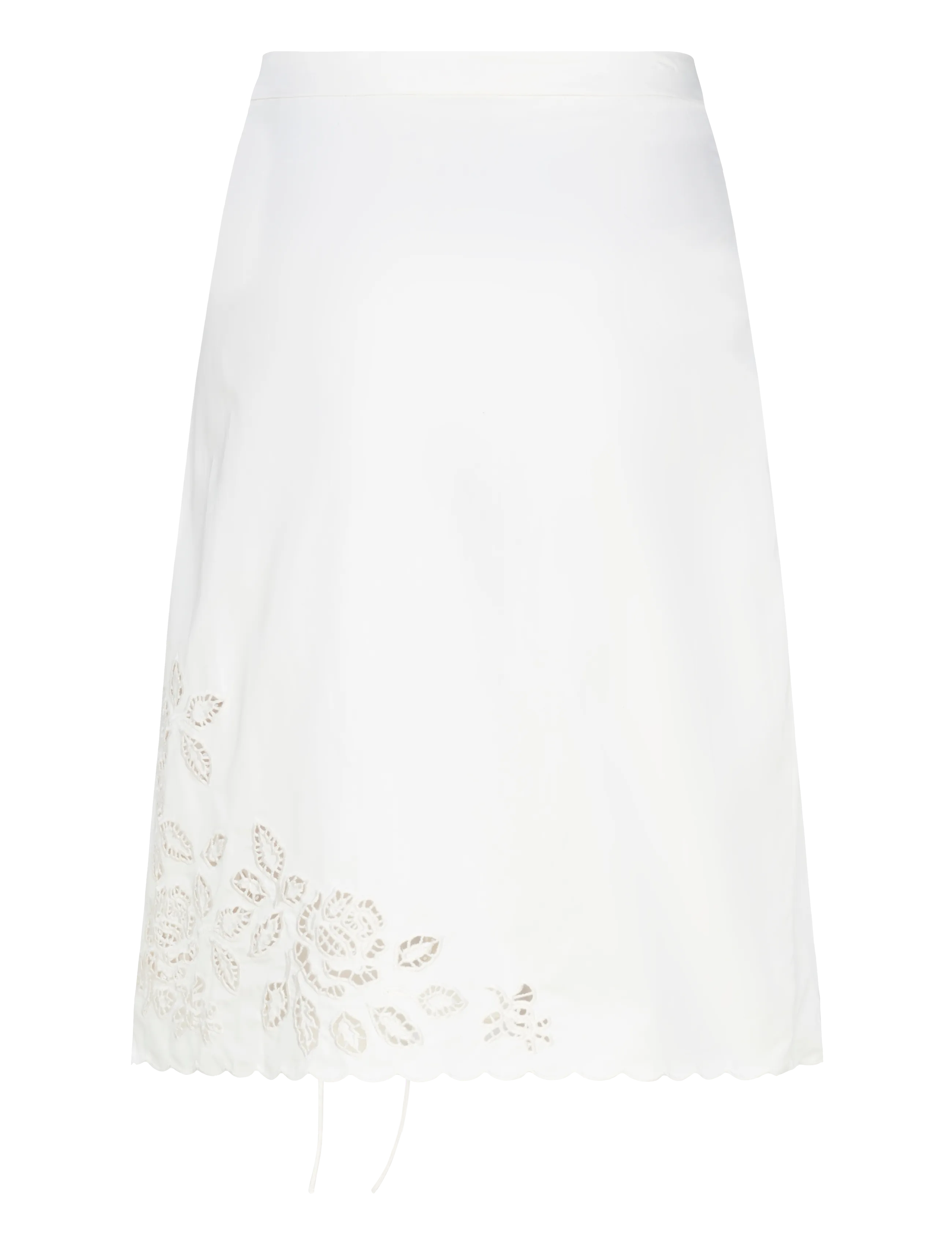 Monki - Broderie Anglais Skirt - midi skirts - white light - 1
