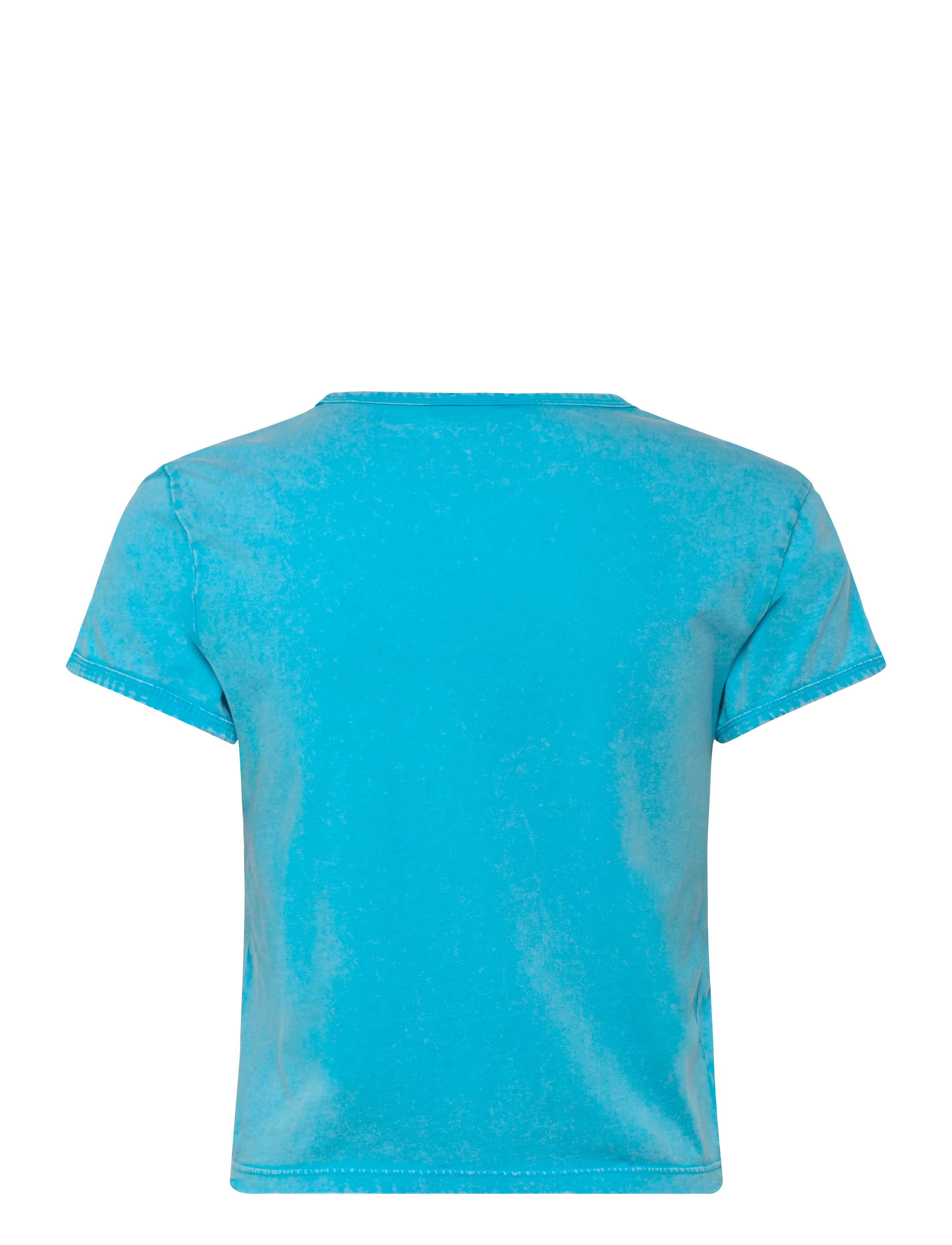 Monki - PRINTED BABY TEE - t-shirts - turquoise bright - 1