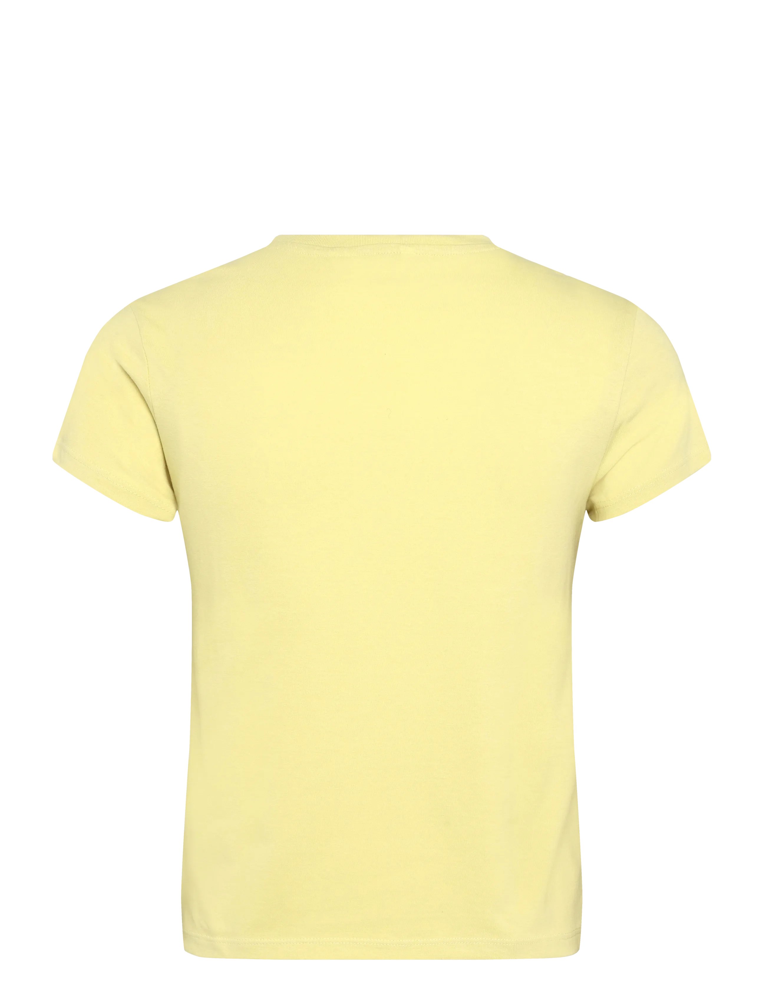 Monki - PRINTED BABY TEE - t-shirts - yellow dusty light - 1