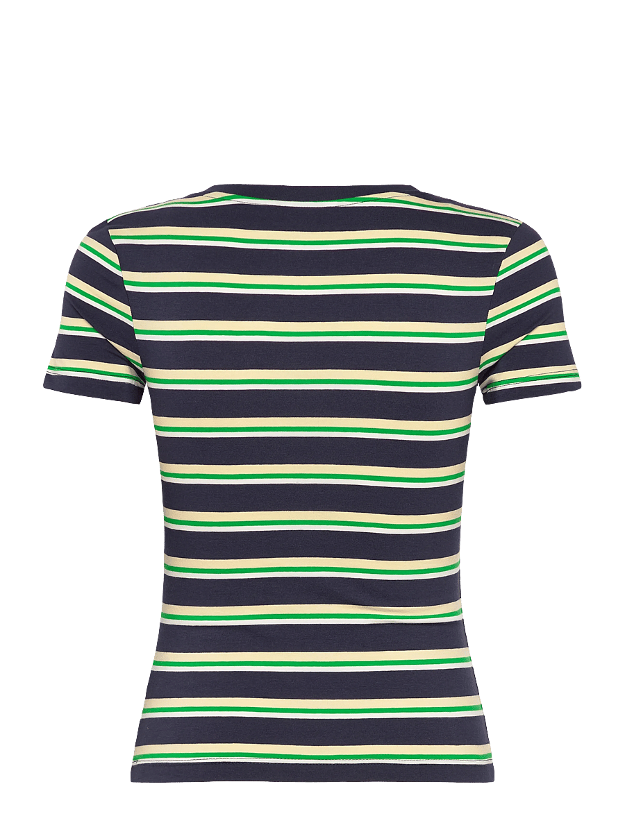 Monki - Tight Mini T-shirt - t-shirts - blue dark - 1