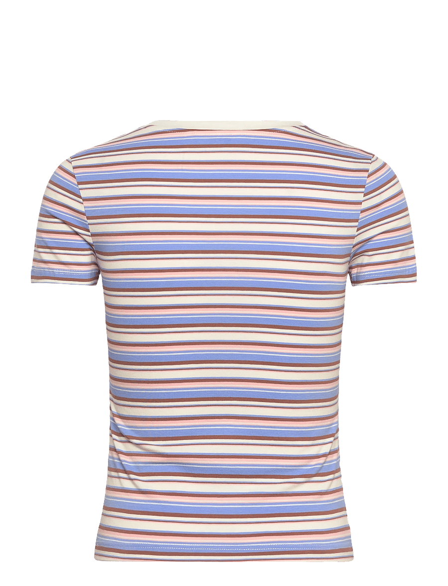 Monki - Tight Mini T-shirt - t-shirts - blue medium - 1