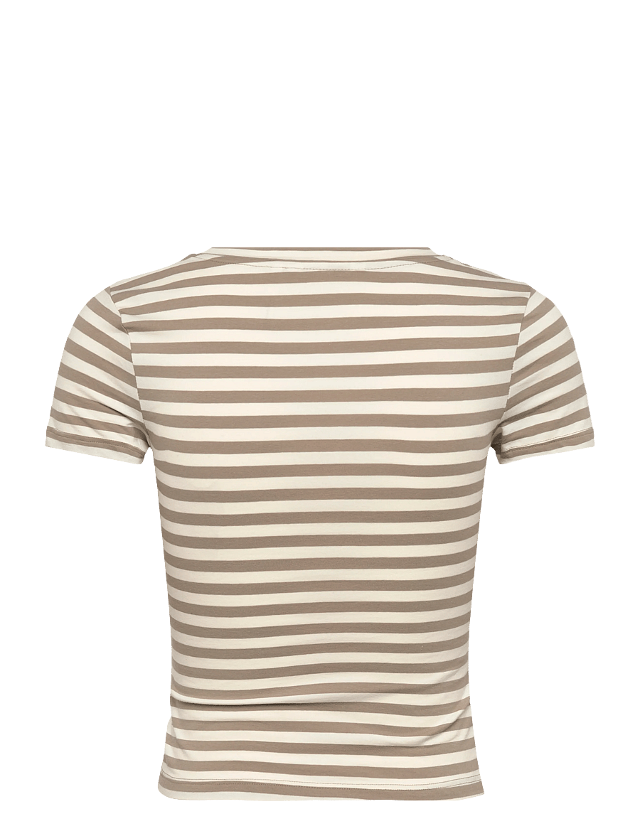 Monki - Tight Mini T-shirt - t-shirts - khaki green dusty light - 1