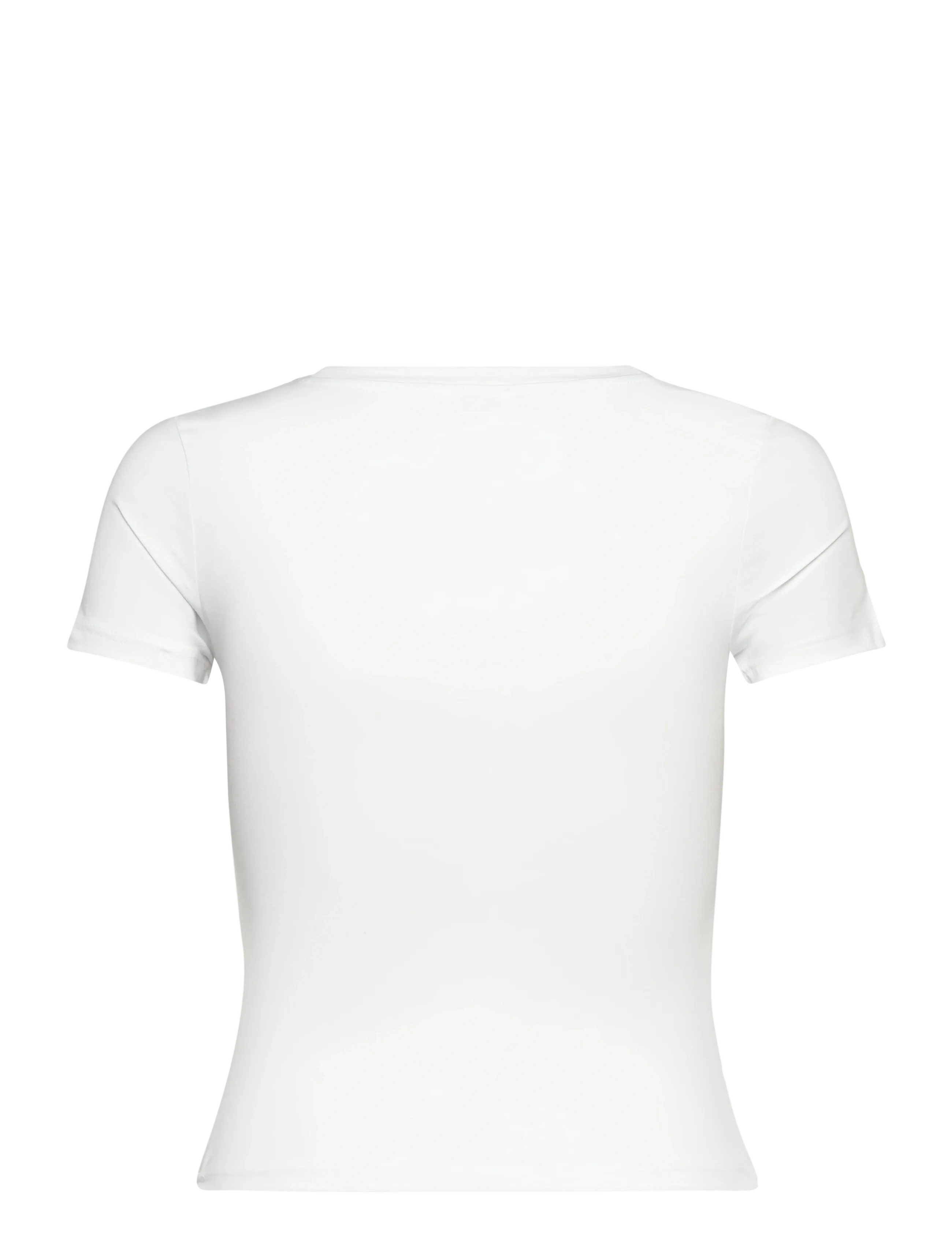 Monki - Tight Mini T-shirt - t-shirts - white light - 1