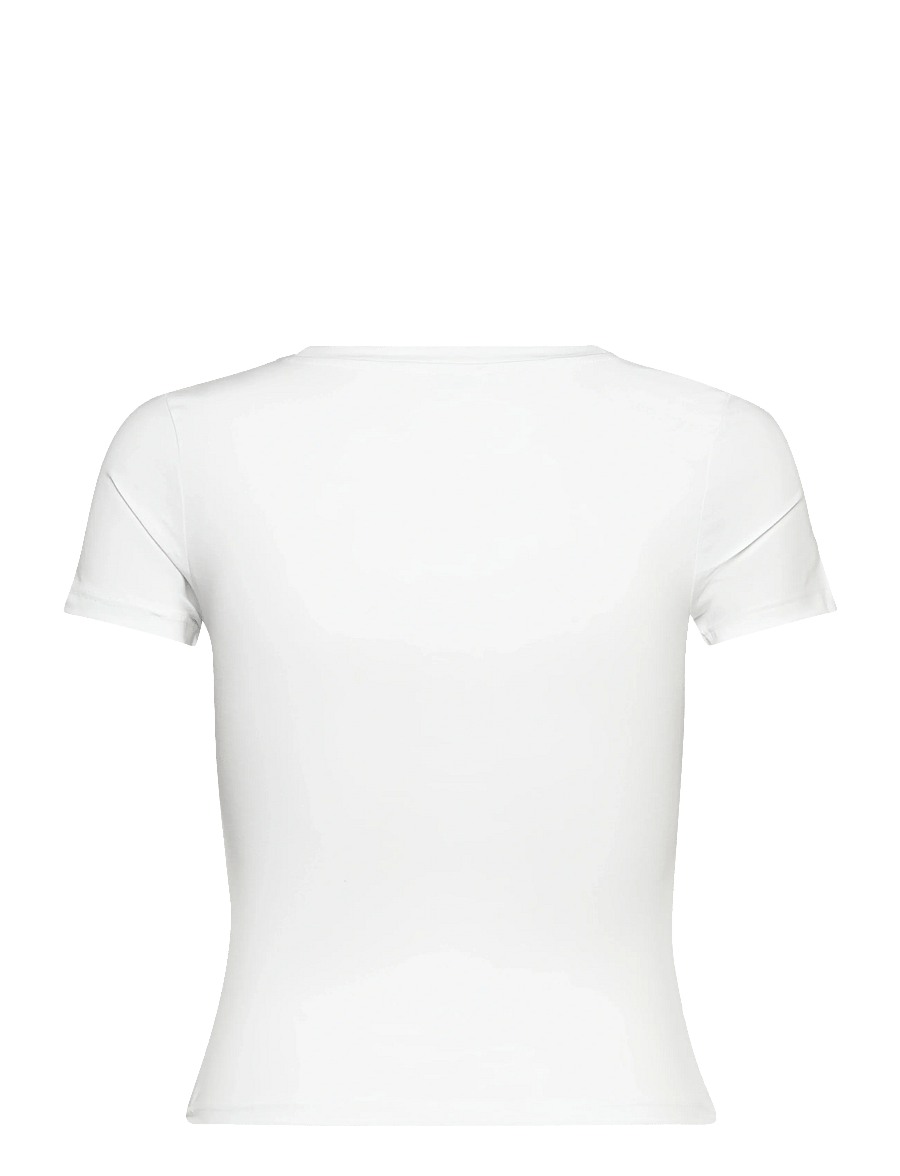 Monki - Tight Mini T-shirt - t-shirts - white light - 1