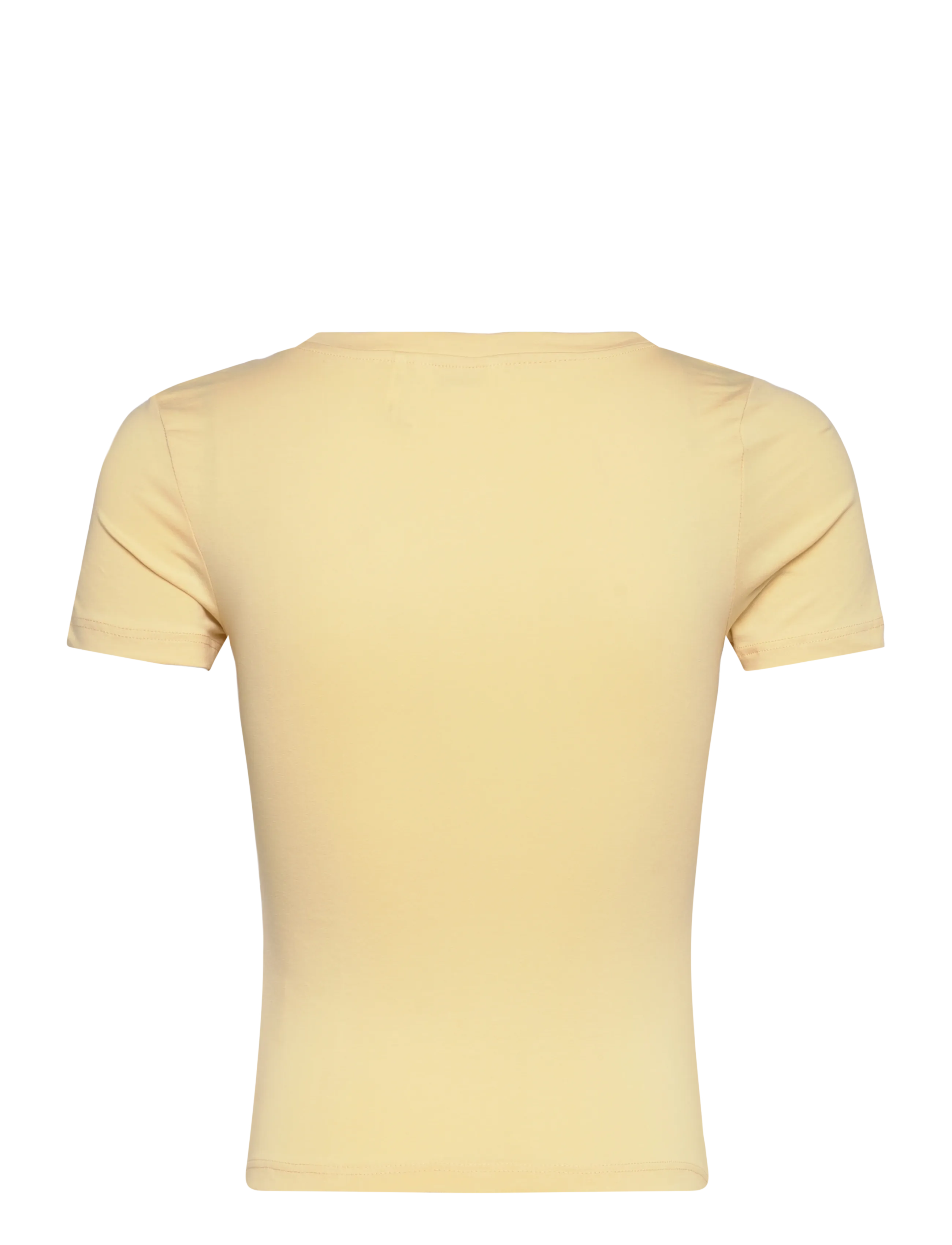 Monki - Tight Mini T-shirt - t-shirts - yellow light - 1