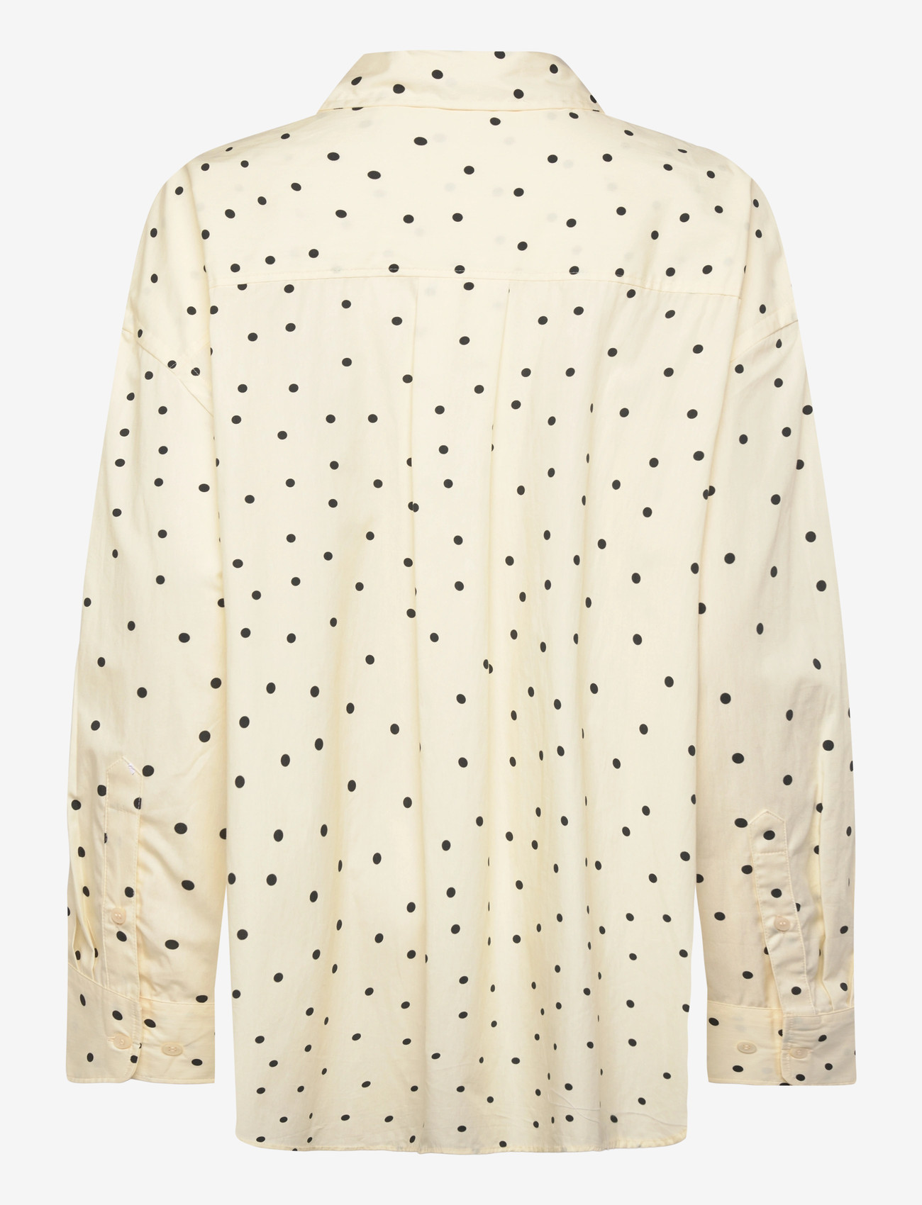 Monki - Oversized cotton shirt - langærmede skjorter - yellow dusty light - 1