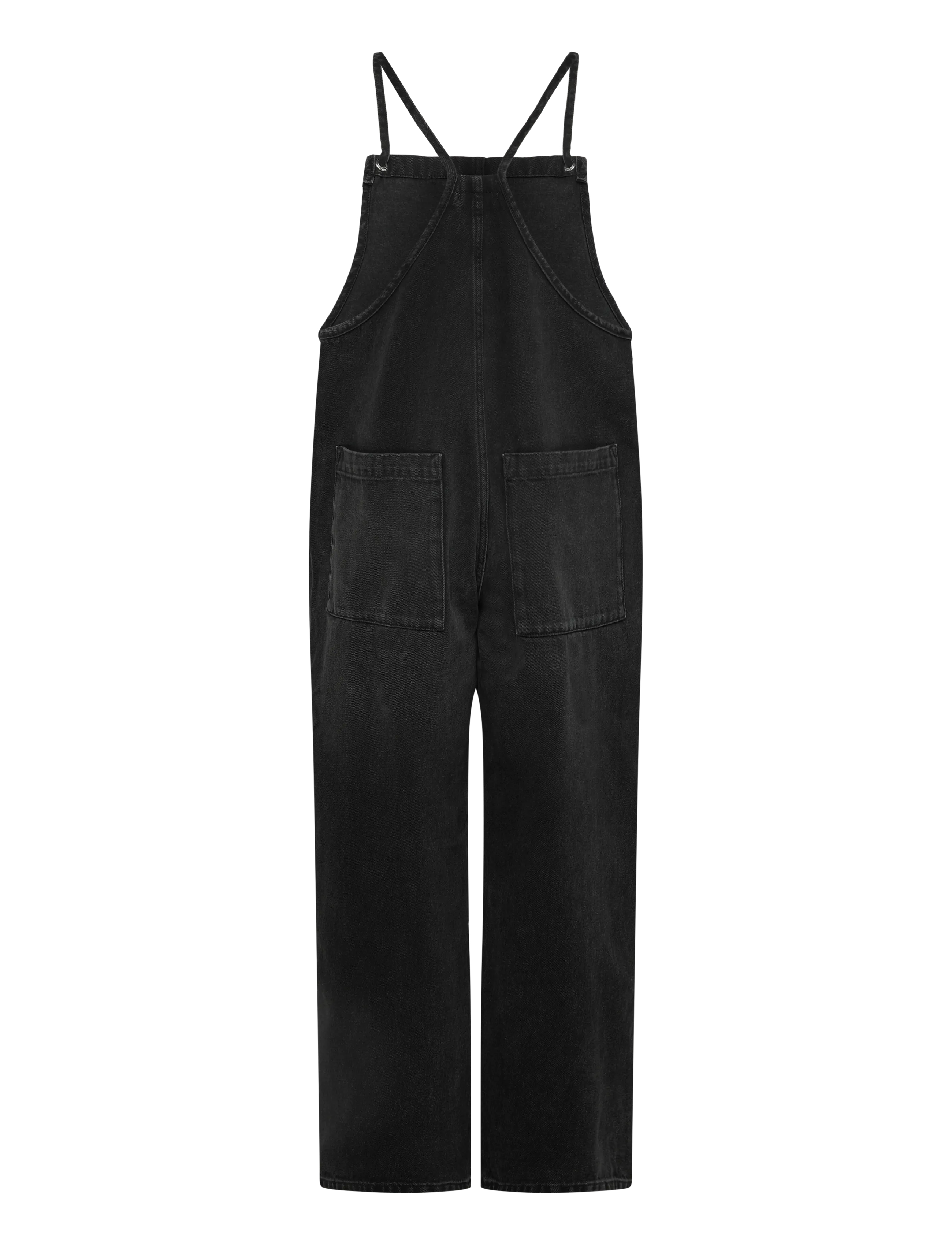 Monki - Twill dungaree - denim black dark - 1