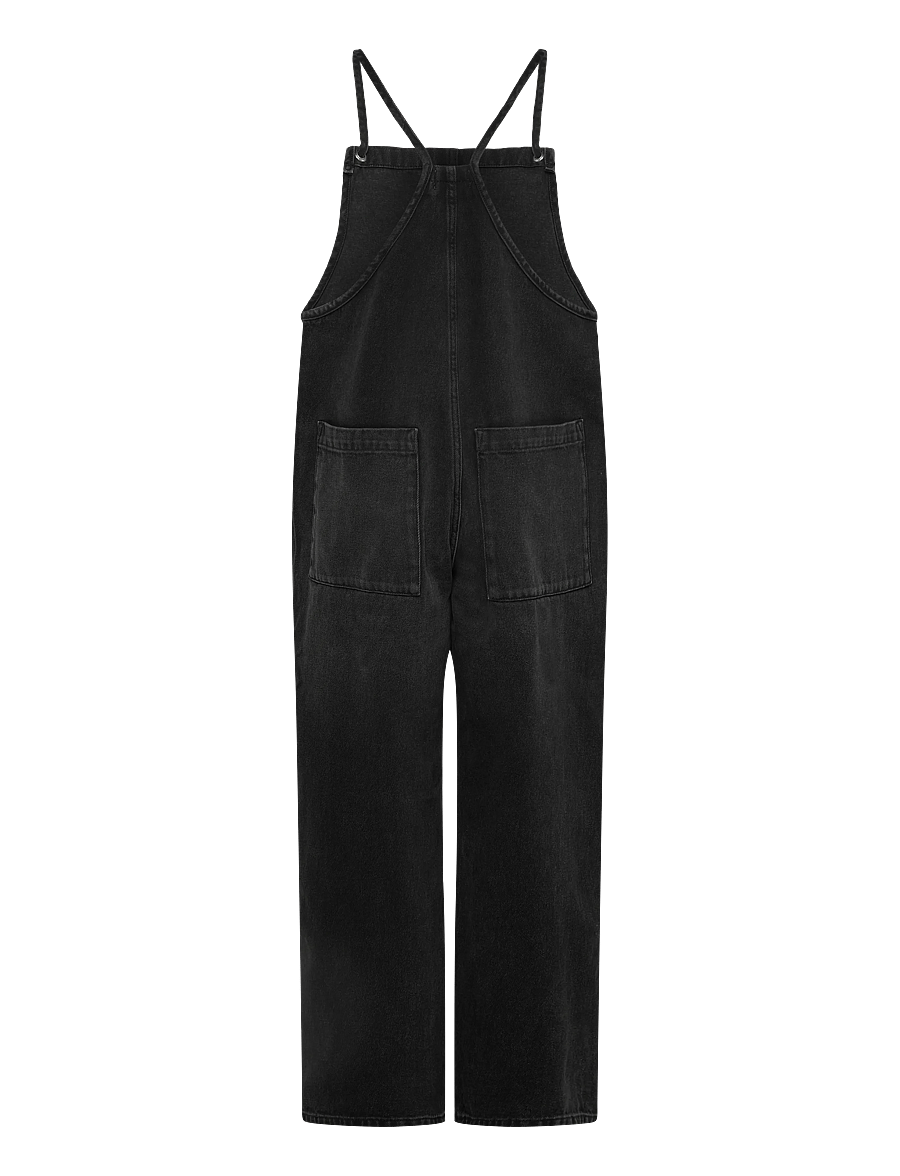Monki - Twill dungaree - mode trends - denim black dark - 1