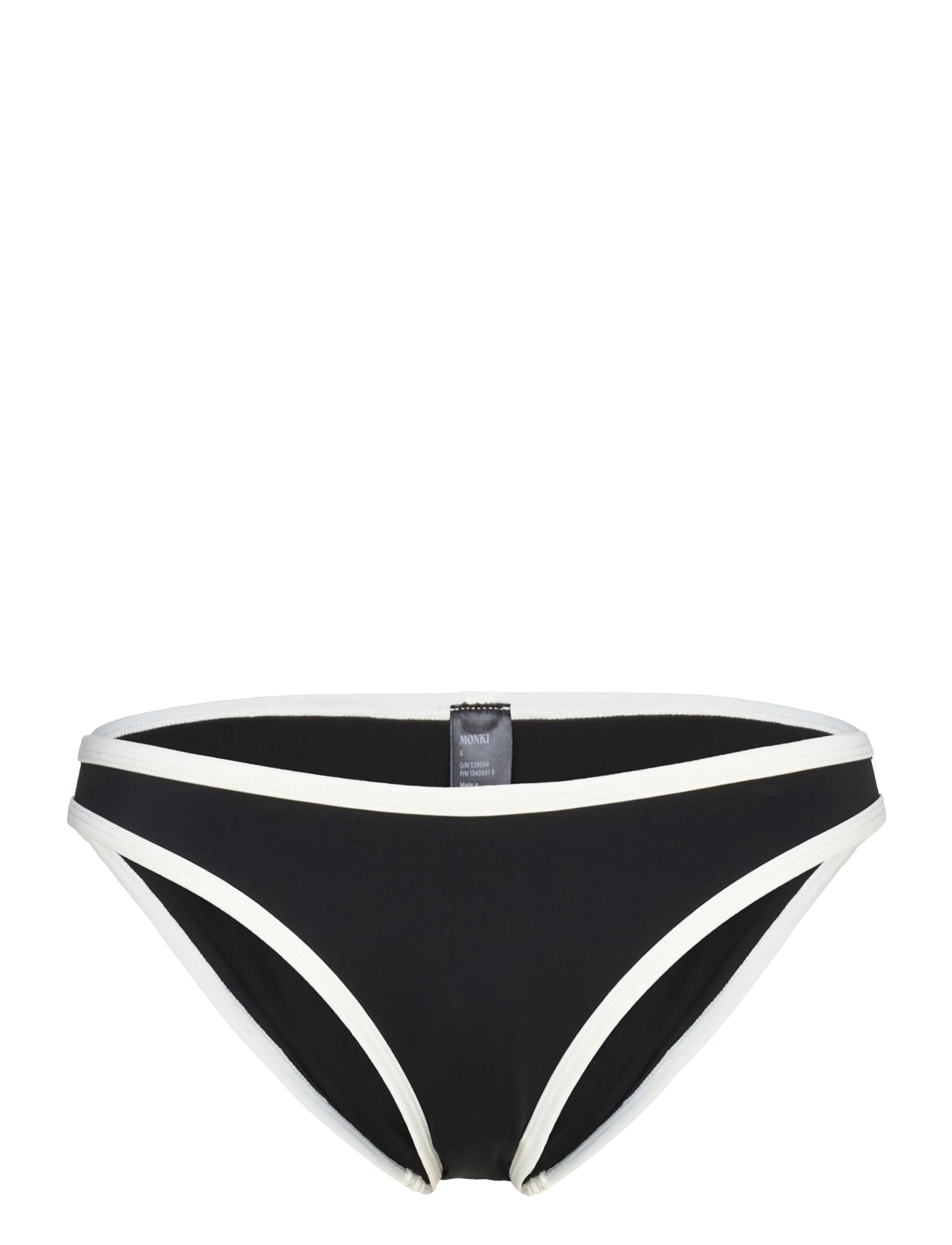 Monki High Cut Bikini Bottom, XXL, Unterteile, Schwarz - Briefs, Frauen