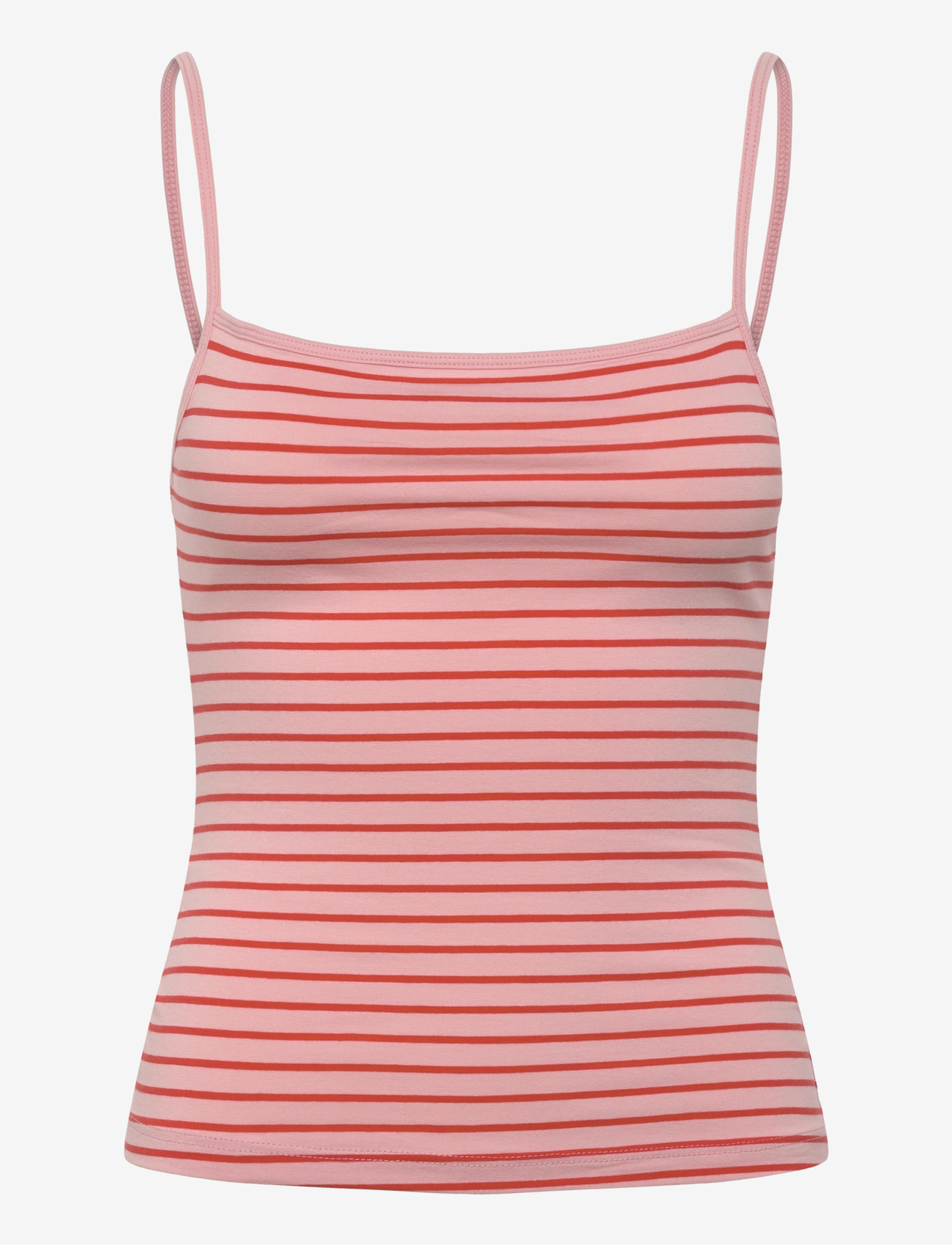 Monki - Strap Tank Top - linnen - pink light - 0