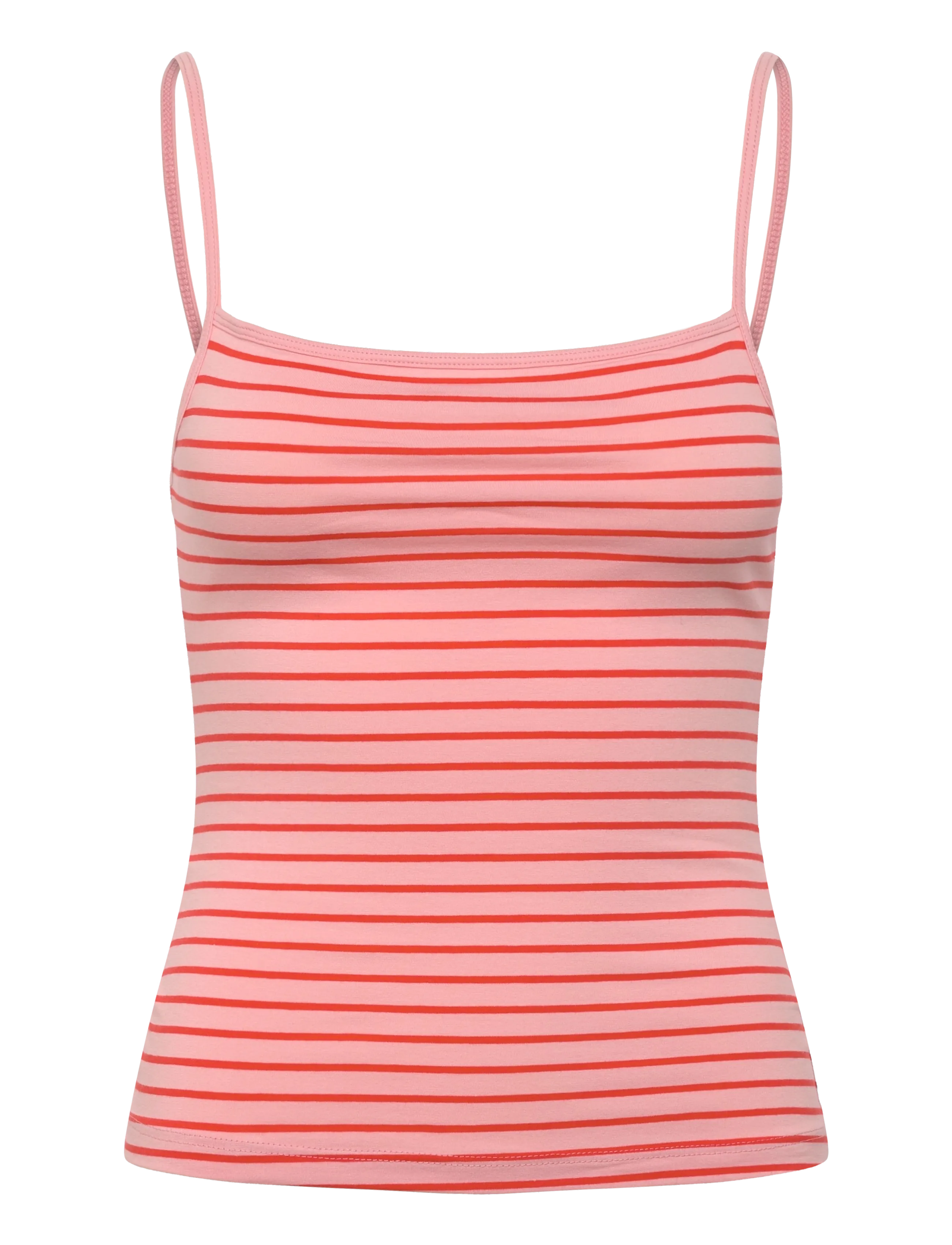 Monki Strap Tank Top - T-Shirts & Tops - PINK LIGHT / multi