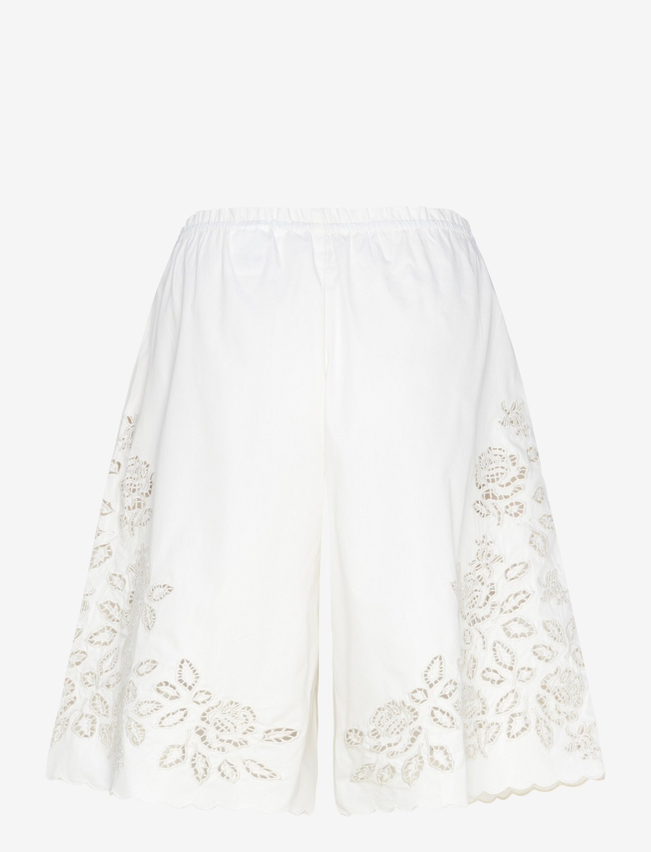 Monki - Broderi anglais jorts - kasdienio stiliaus šortai - white light - 1