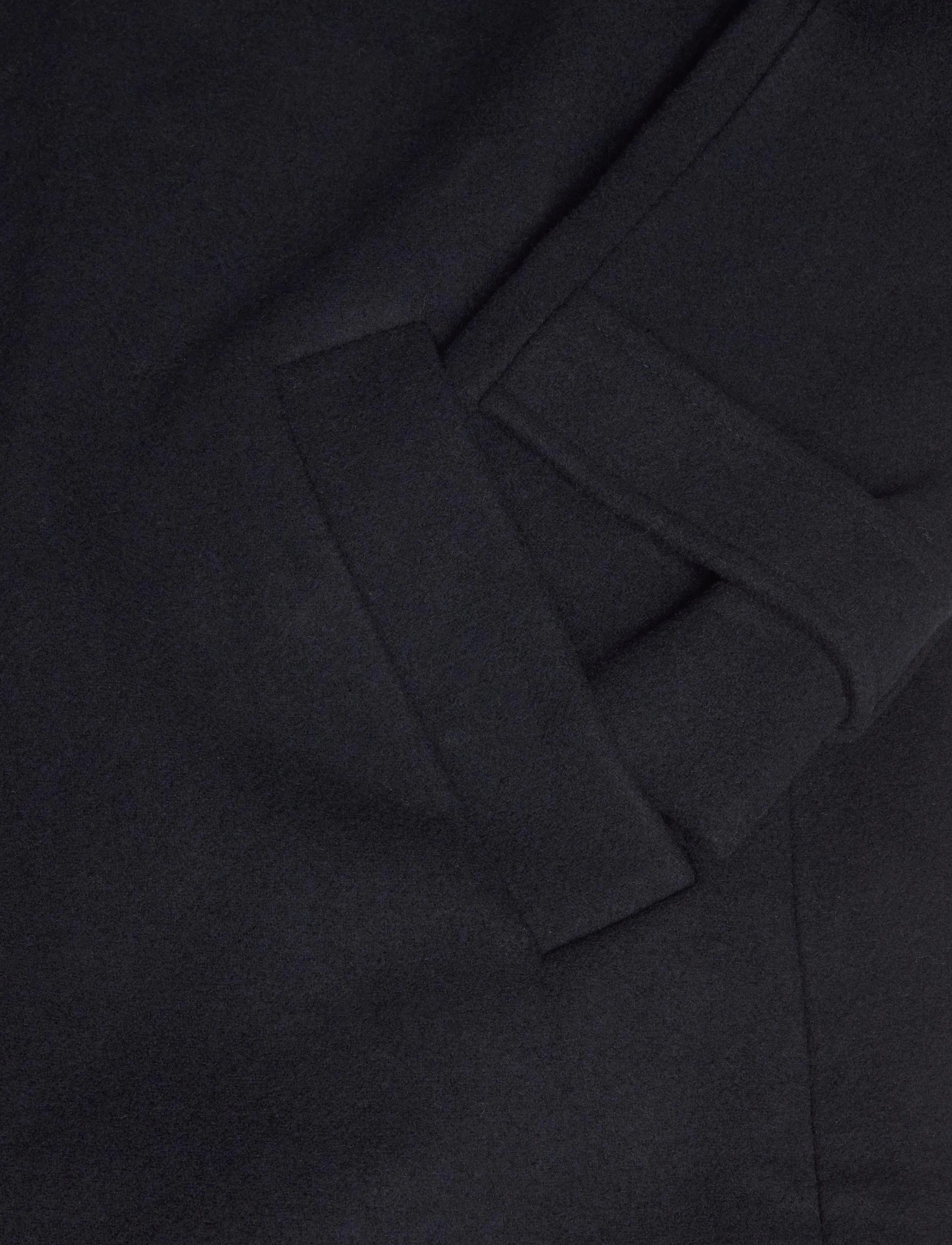 Monki - Funnel Neck Wool Coat - talvejoped - blue dark - 2