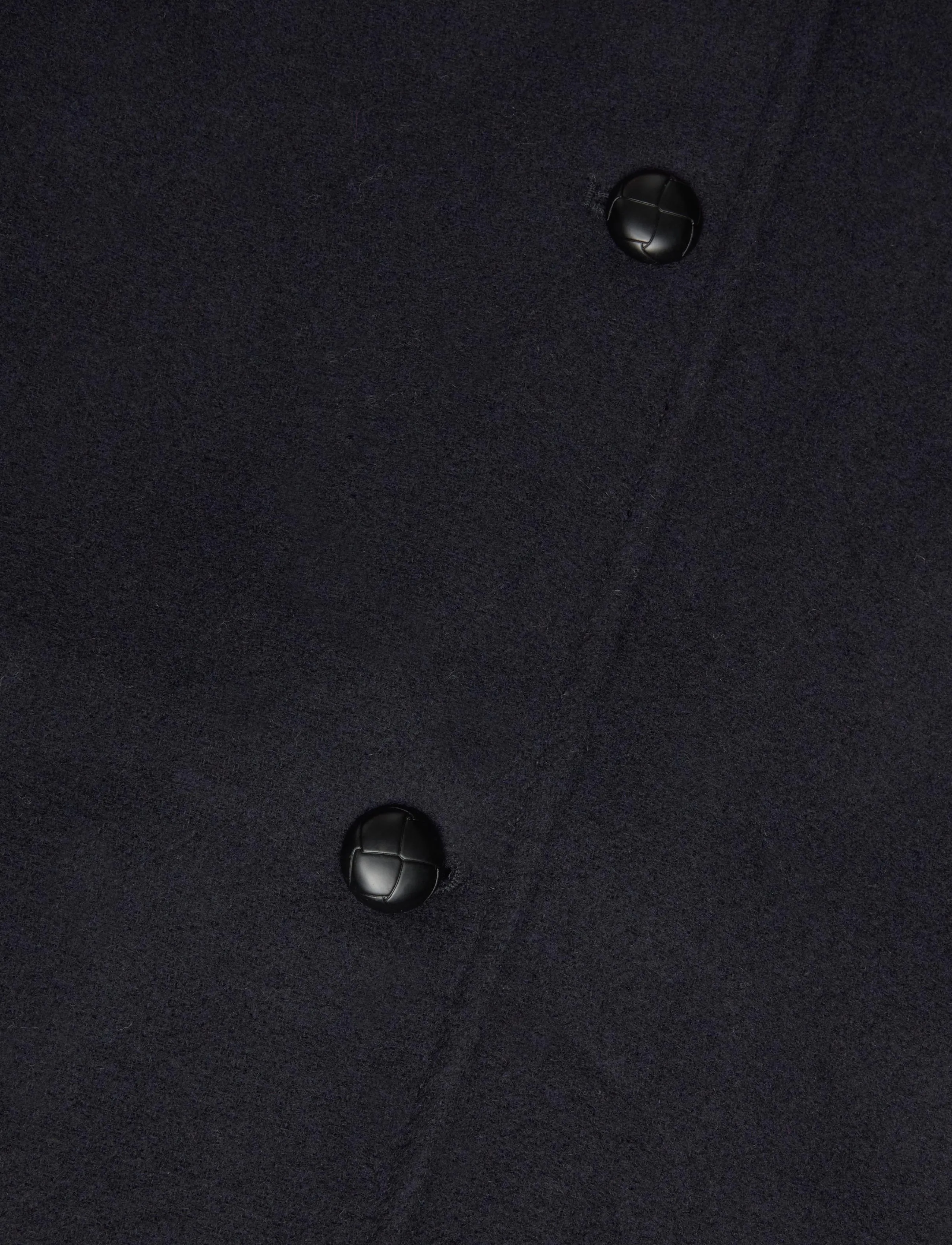 Monki - Funnel Neck Wool Coat - talvejoped - blue dark - 3
