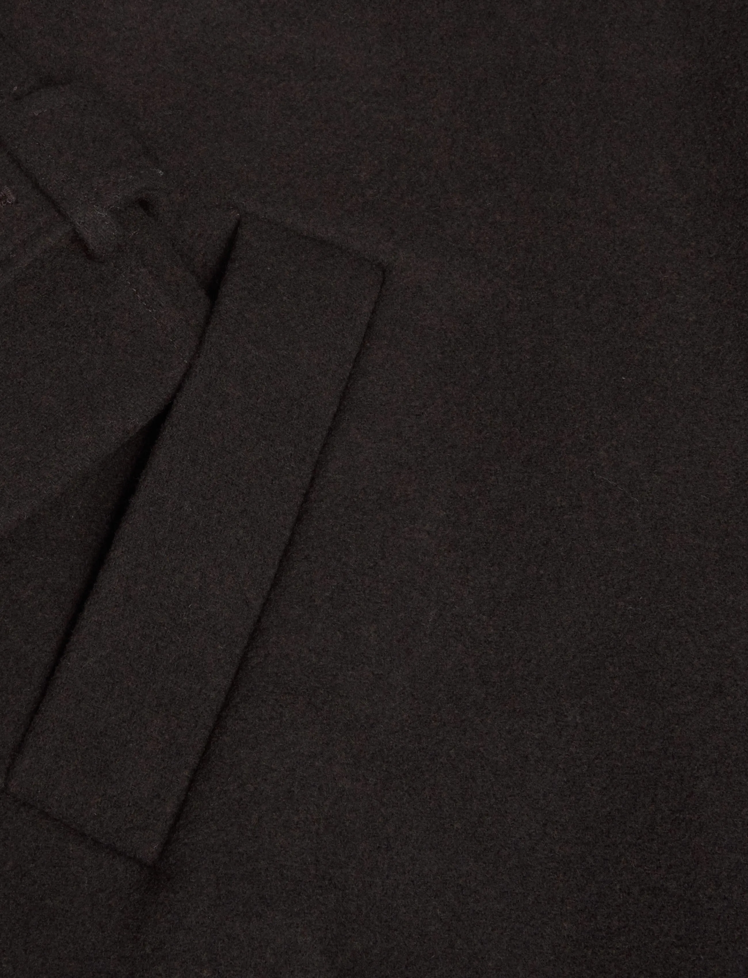 Monki - Funnel Neck Wool Coat - vinterjackor - brown dark - 3