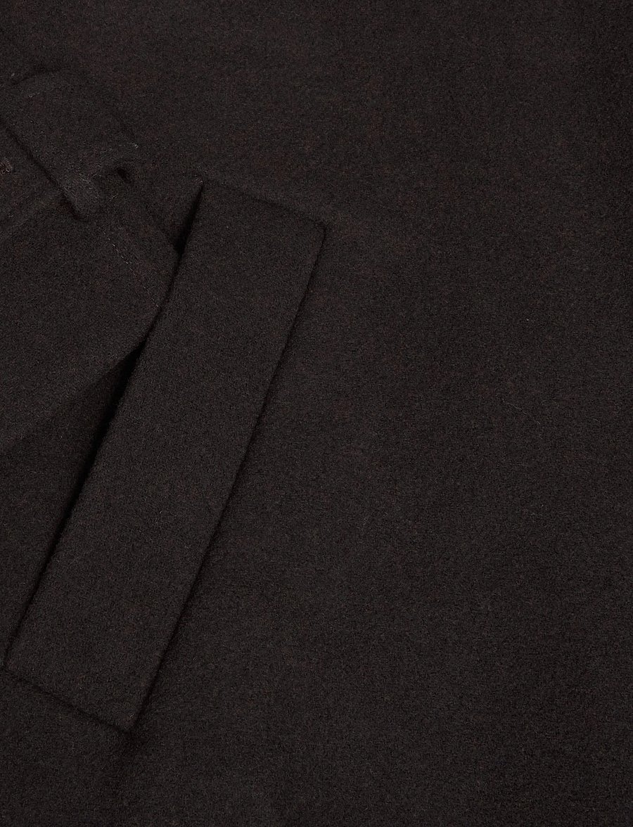 Monki - Funnel Neck Wool Coat - vinterjackor - brown dark - 3