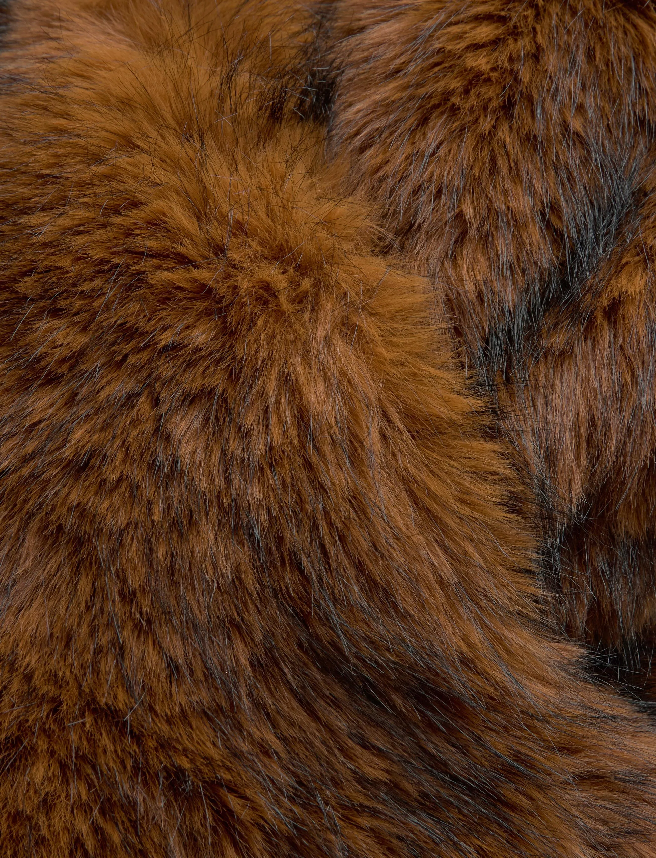 Monki - Relaxed faux fur jacket - faux fur - orange dark - 3