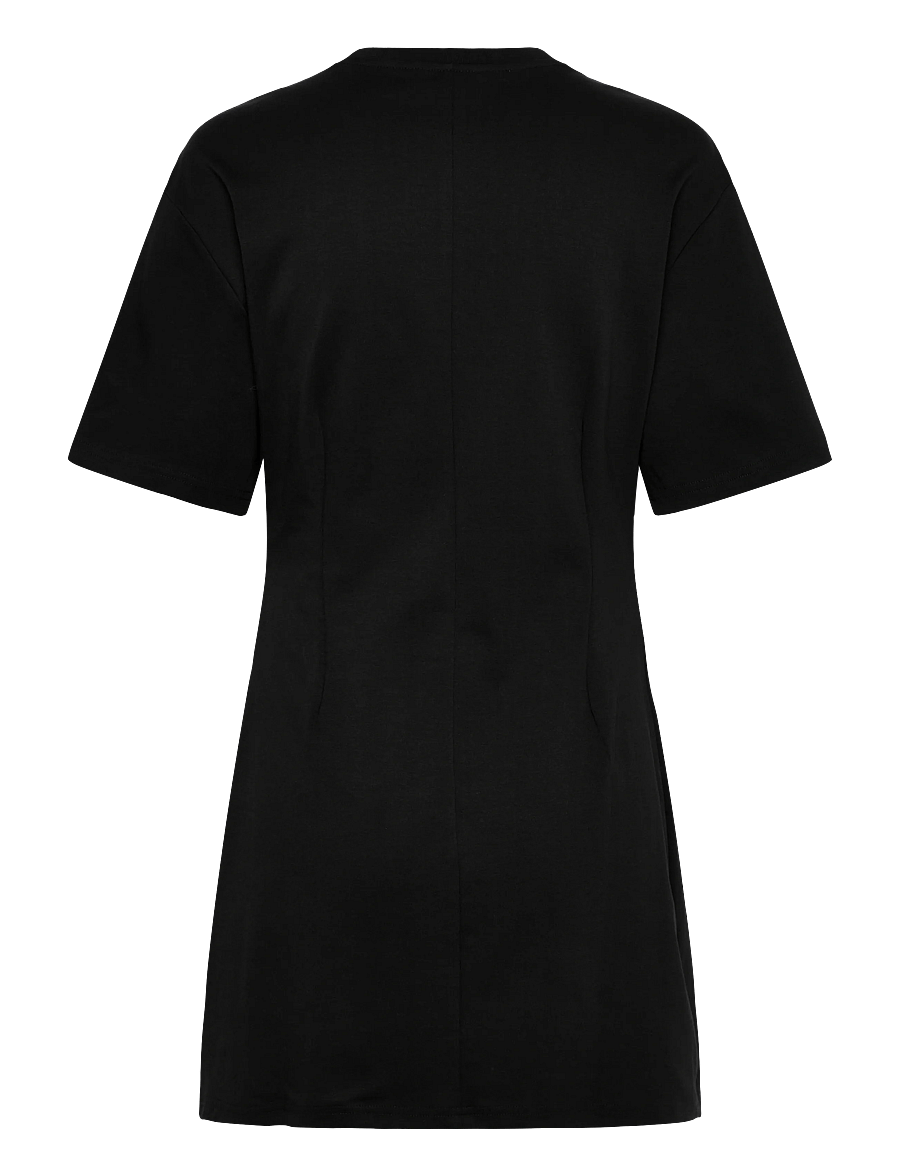 Monki - Waisted T-shirt dress - t-shirtkjoler - black dark - 1