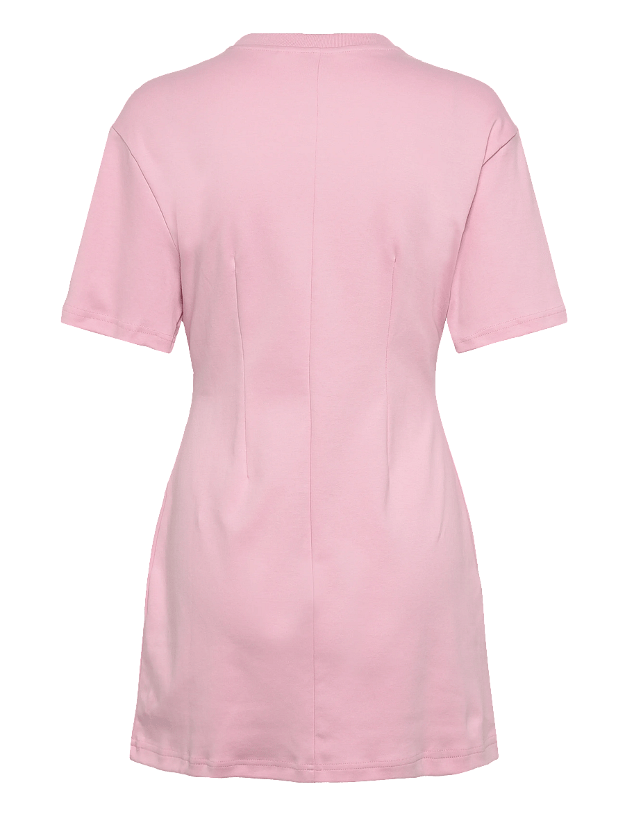 Monki - Waisted T-shirt dress - t-shirtkjoler - pink light - 1