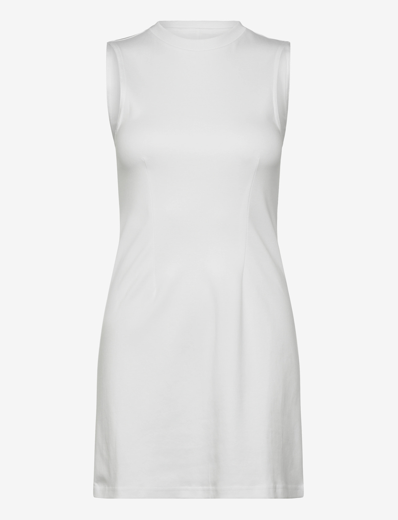 Monki - Waisted sleeveless dress - t-shirtkjoler - white light - 0