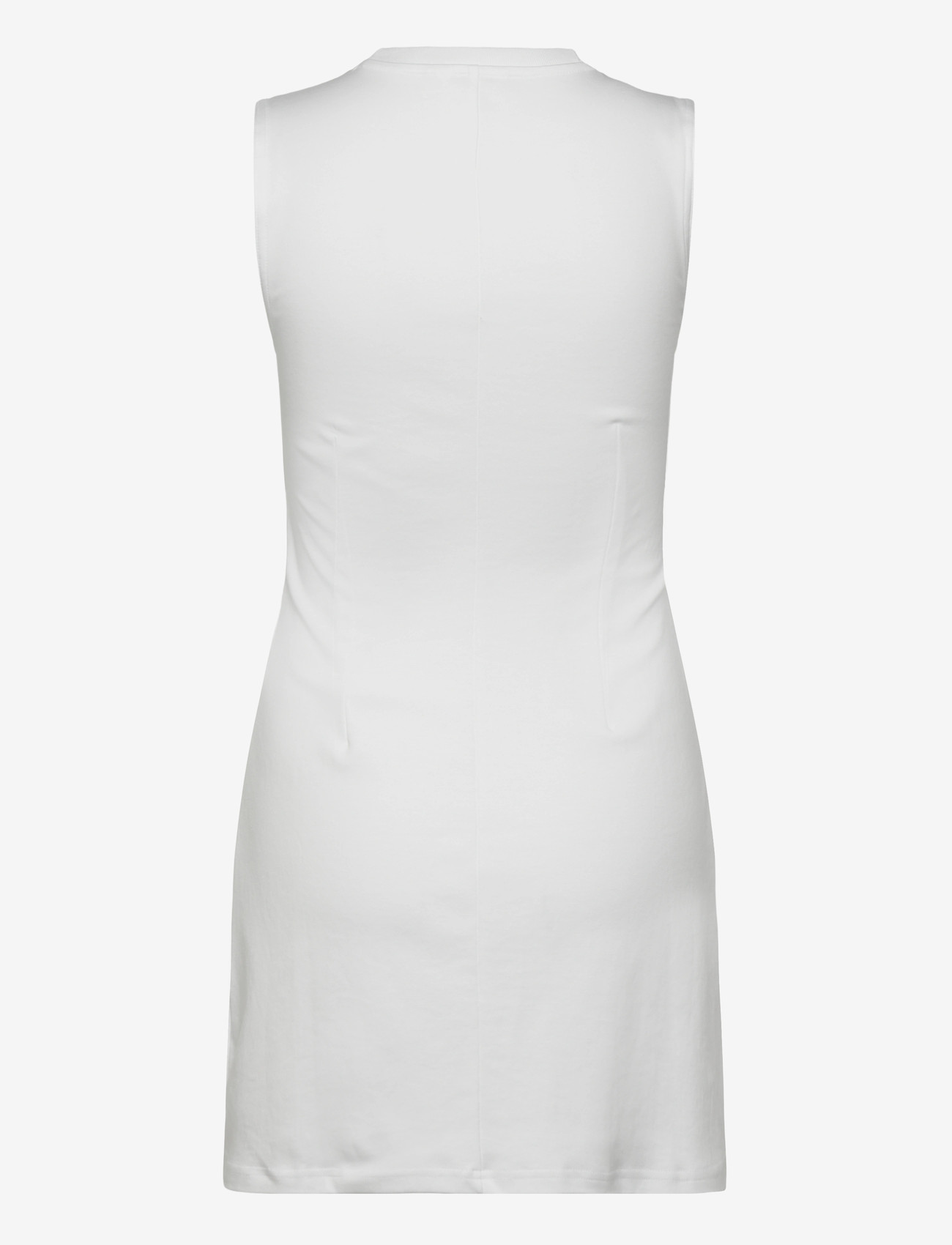 Monki - Waisted sleeveless dress - t-shirtkjoler - white light - 1
