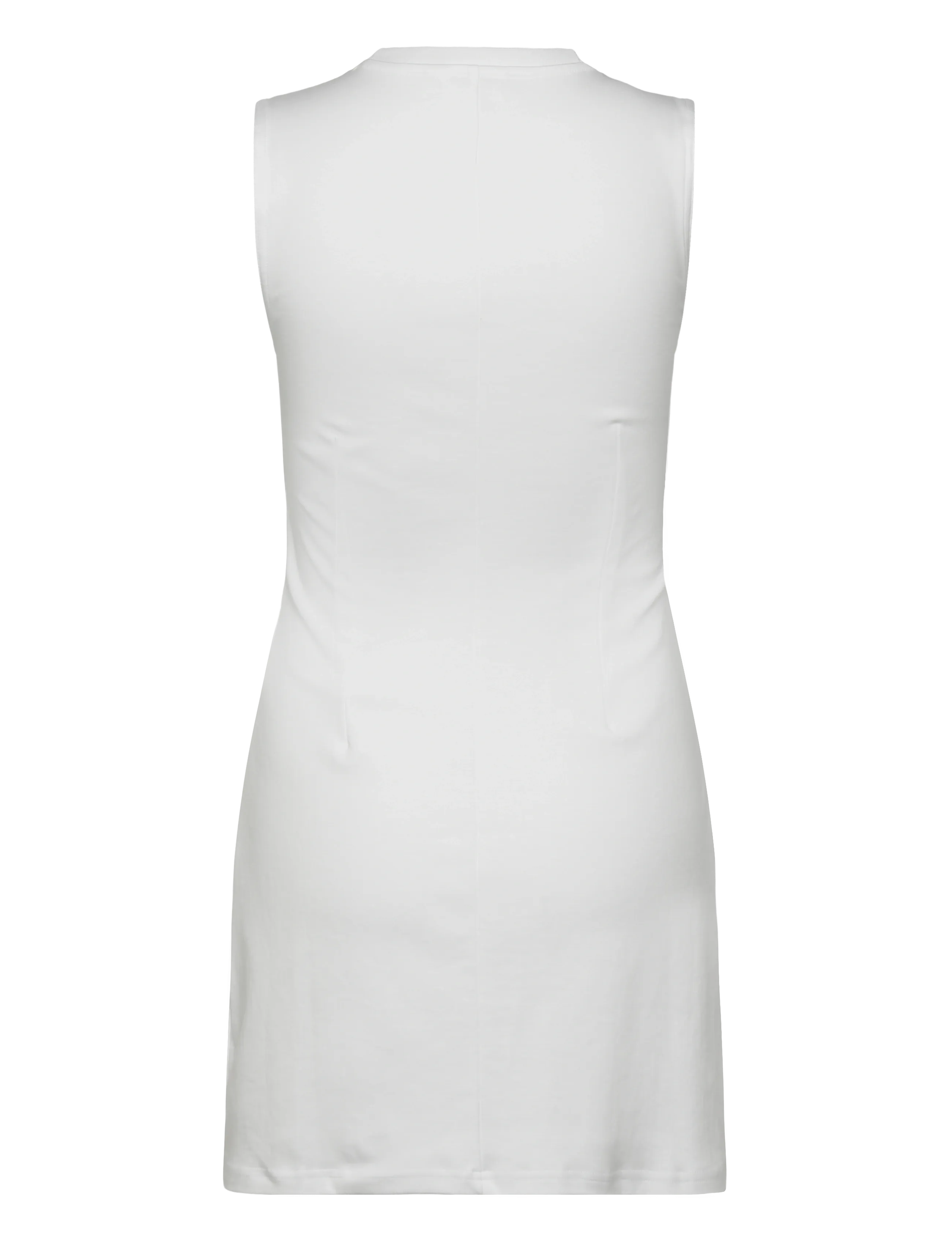 Monki - Waisted sleeveless dress - vabaaja kleidid - white light - 1