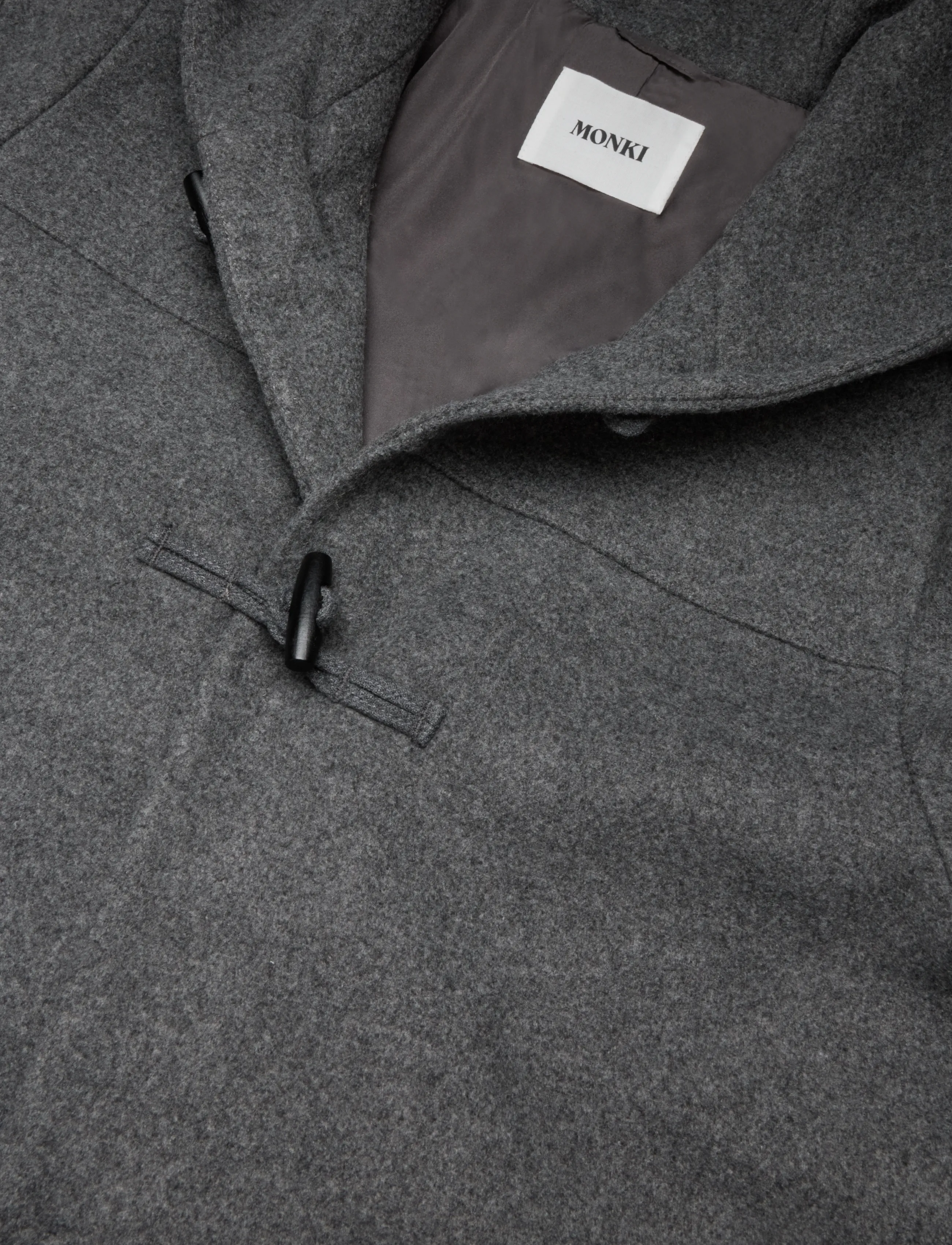 Monki - A-line duffel coat - winter jackets - grey medium dusty - 2