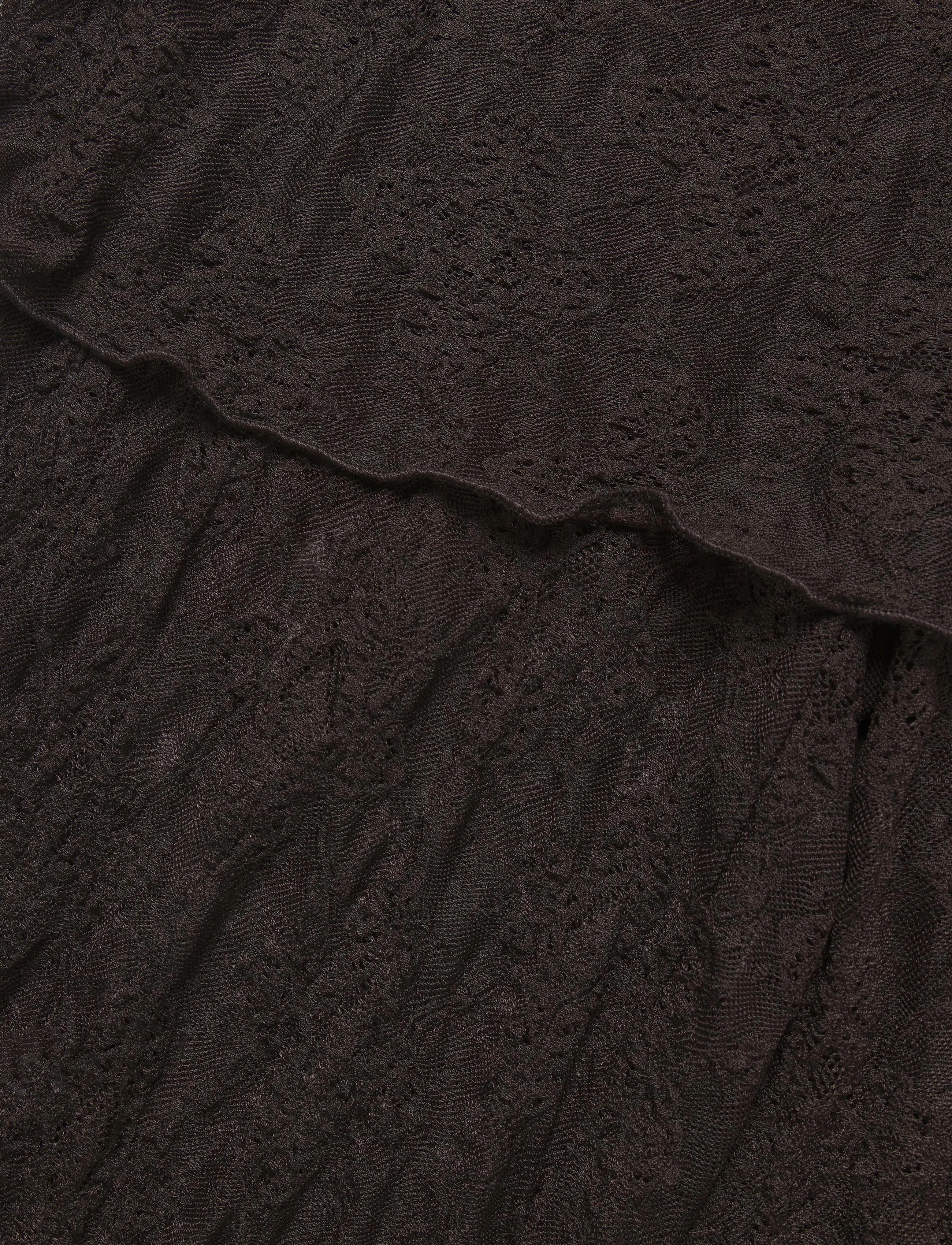 Monki - Lace capri pants - brown dark - 2