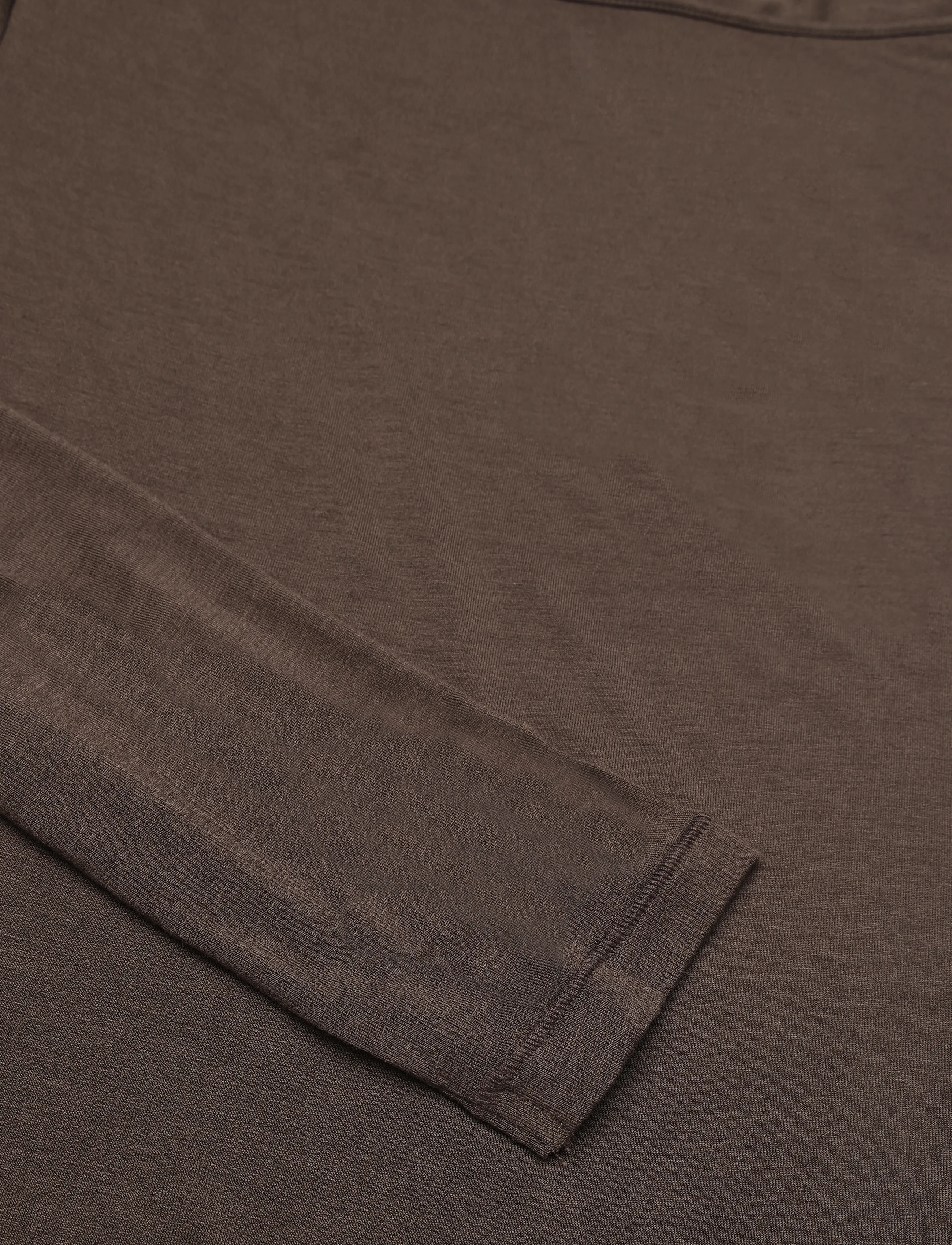 Monki - Sheer Boatneck LS - langærmede toppe - brown dark - 2