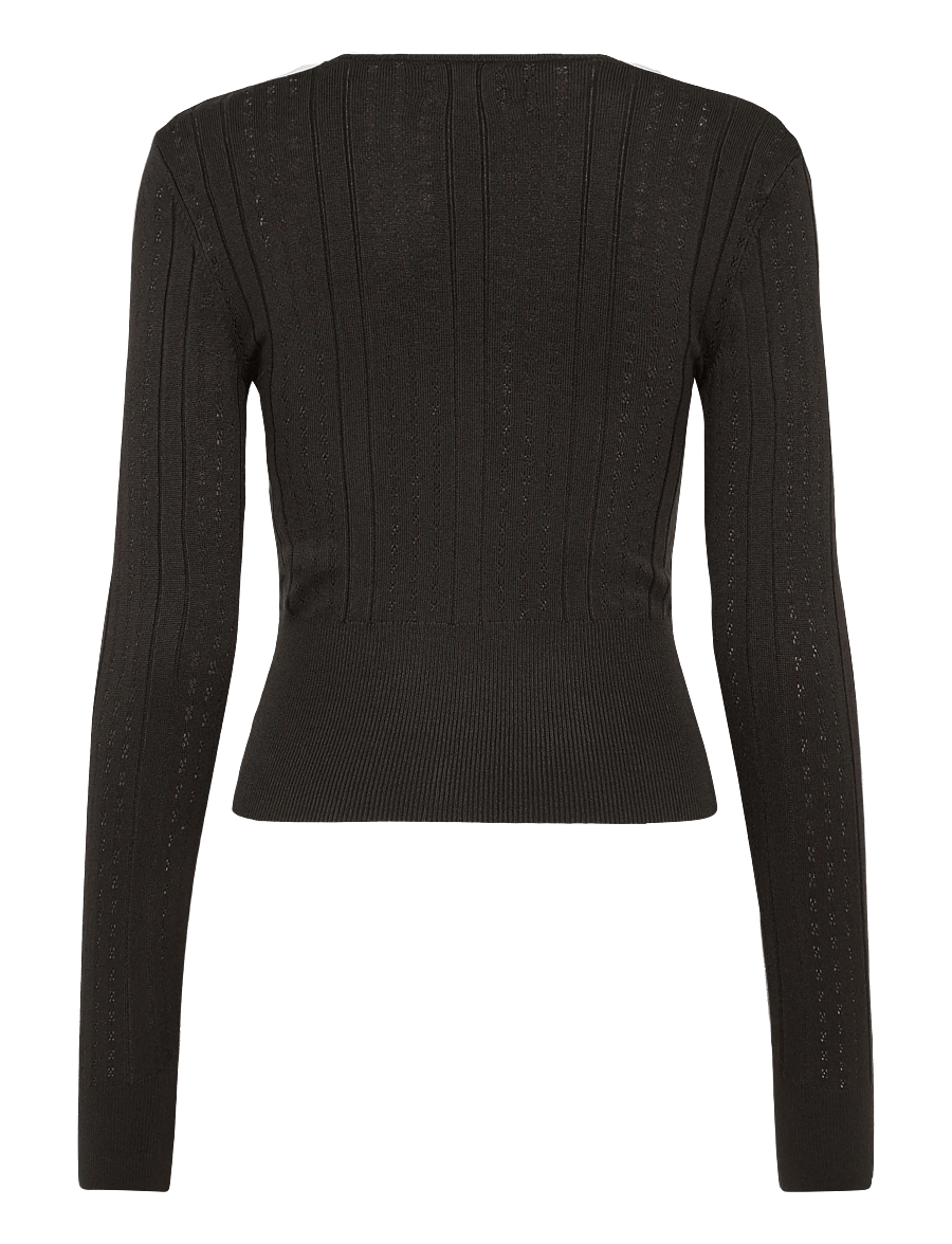 Monki - Slim Fit Knitted Sweater - striktrøjer - brown dark - 1