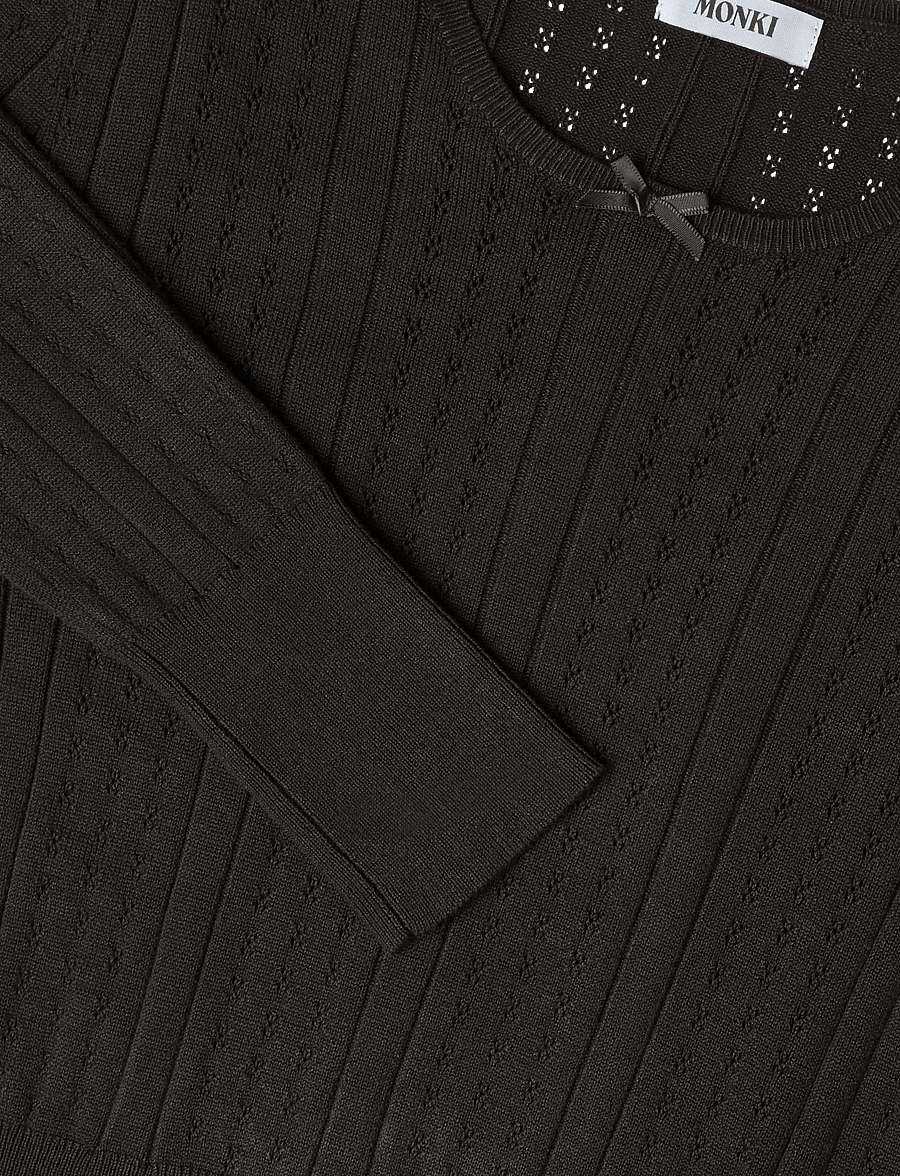 Monki - Slim Fit Knitted Sweater - striktrøjer - brown dark - 2