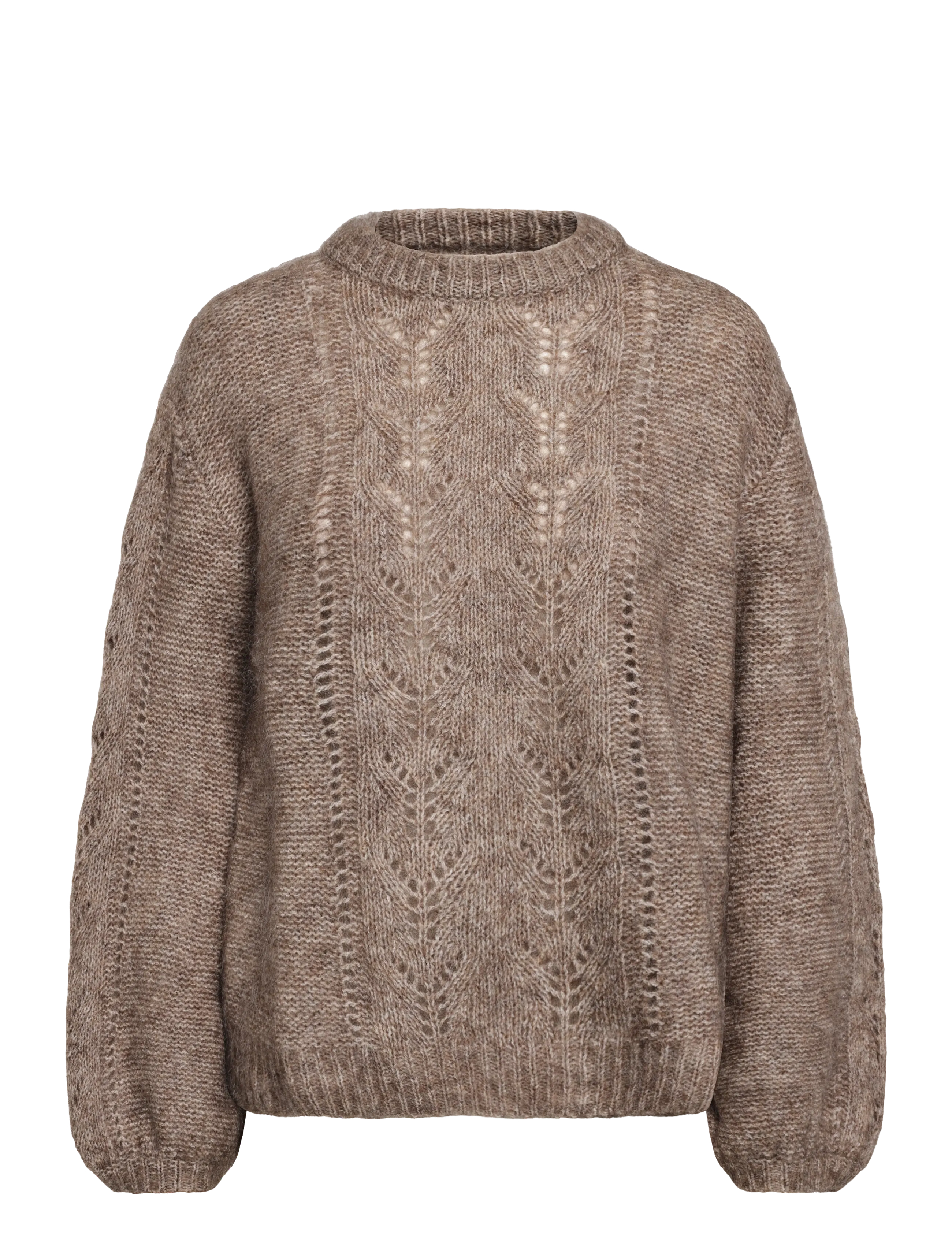 Monki Mohair Blend Sweater - Mode trends - BEIGE MEDIUM DUSTY / beige