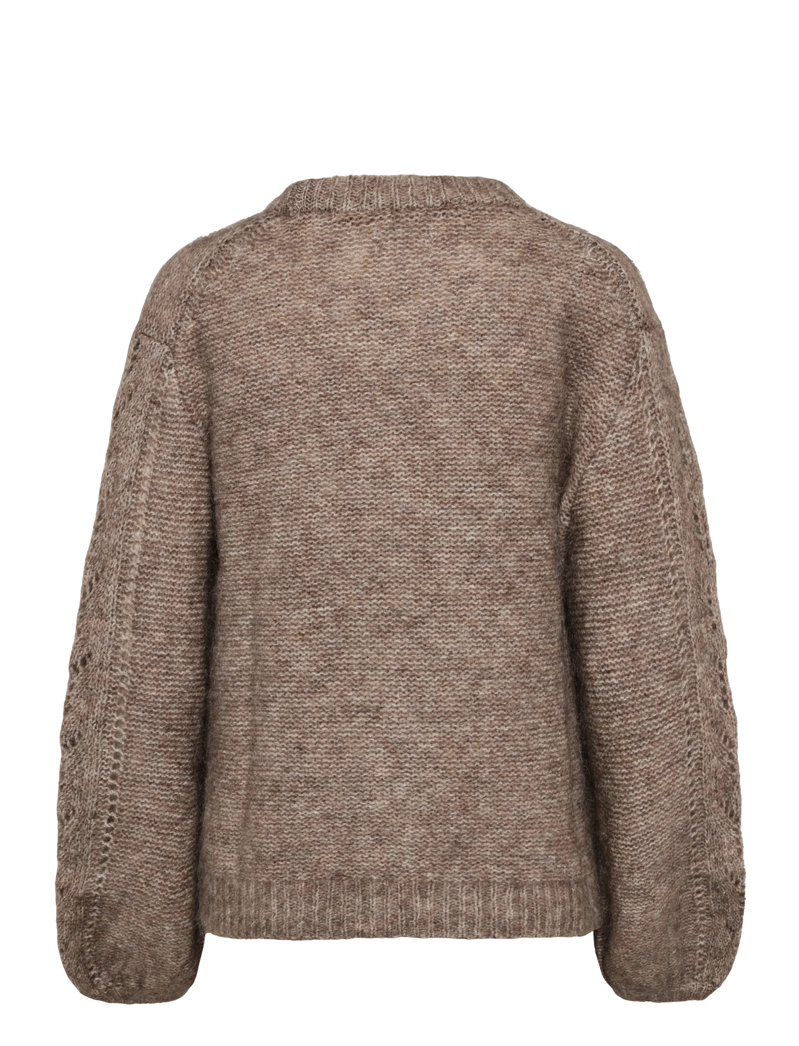 Monki - Mohair Blend Sweater - striktrøjer - beige medium dusty - 1