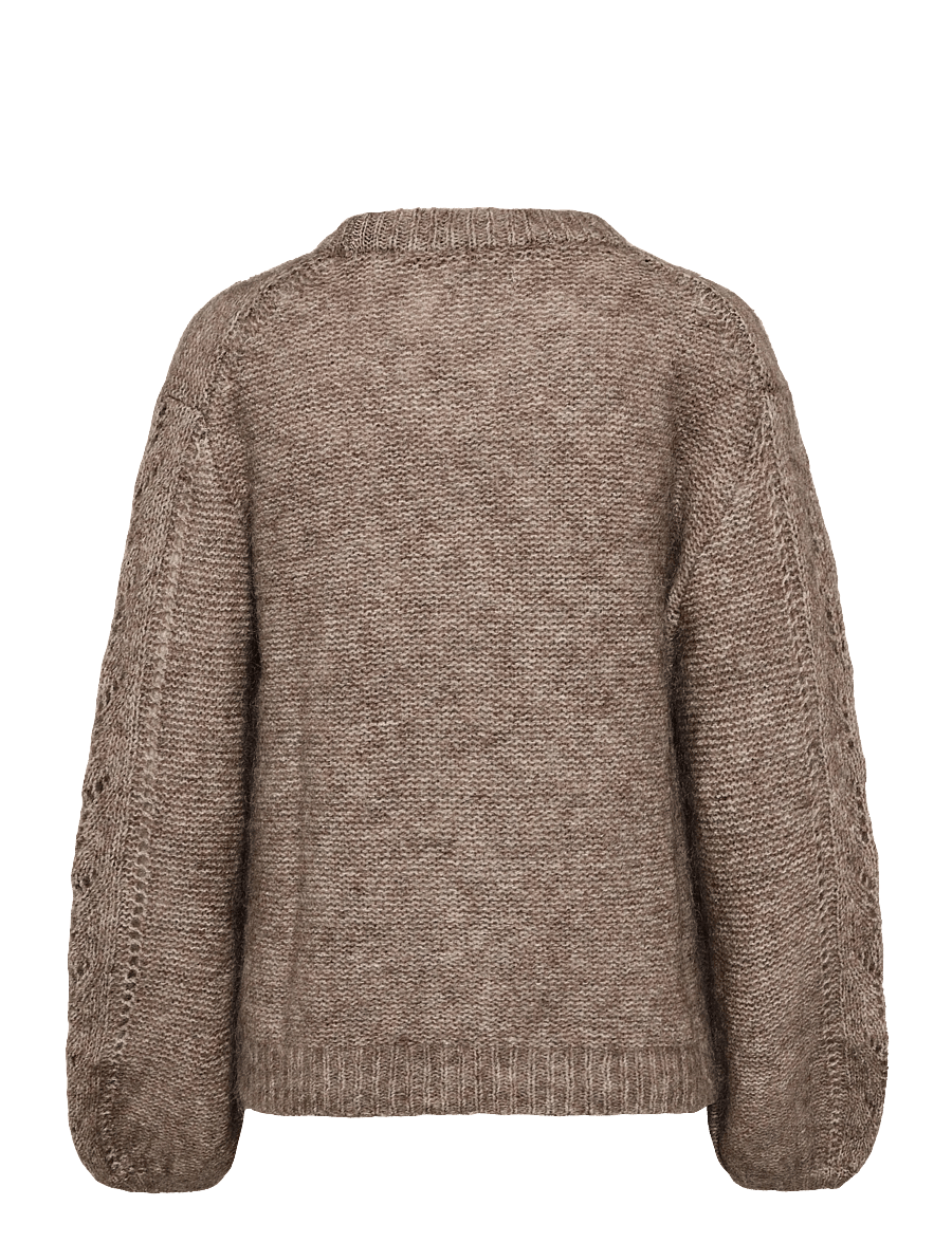 Monki - Mohair Blend Sweater - striktrøjer - beige medium dusty - 1