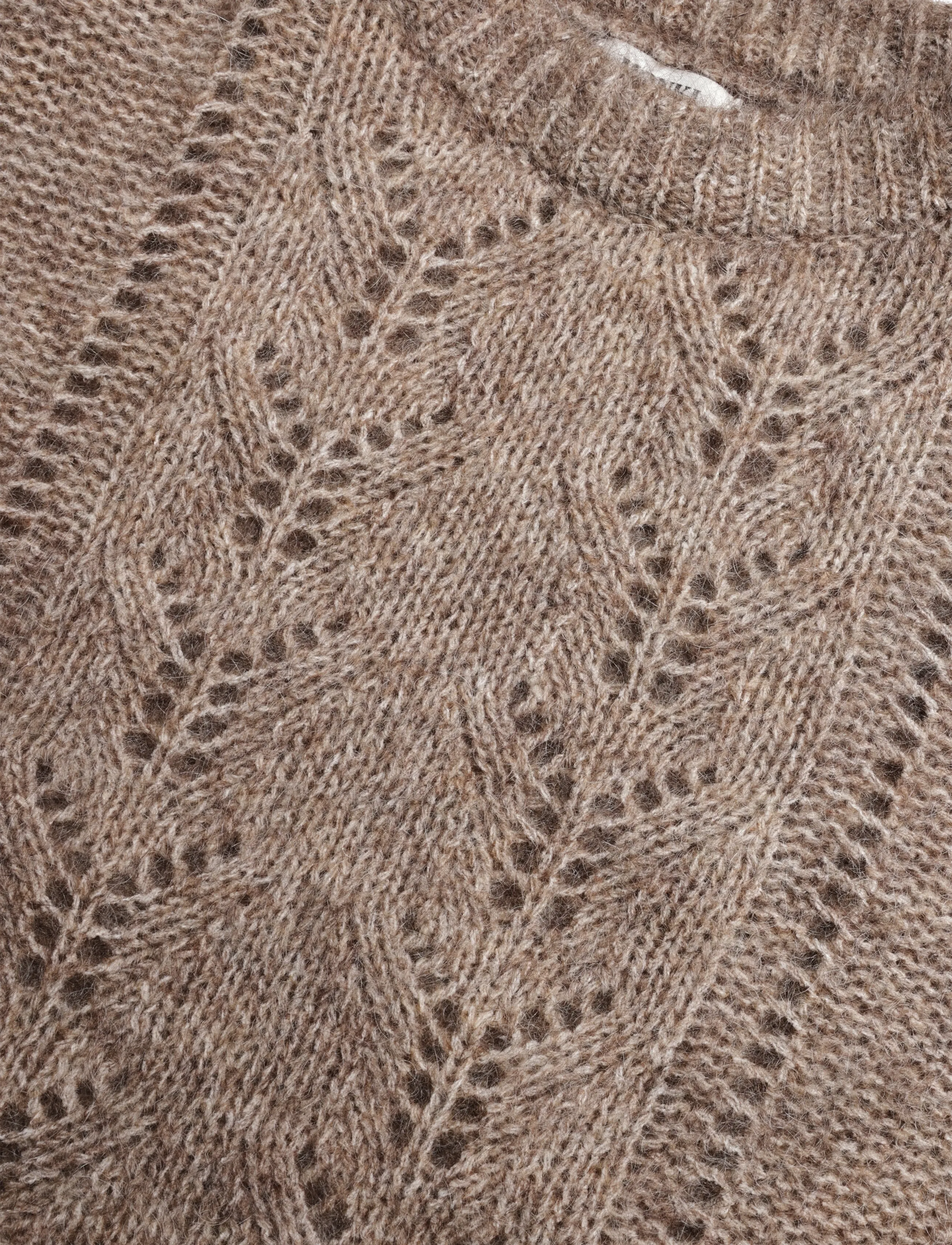 Monki - Mohair Blend Sweater - striktrøjer - beige medium dusty - 2