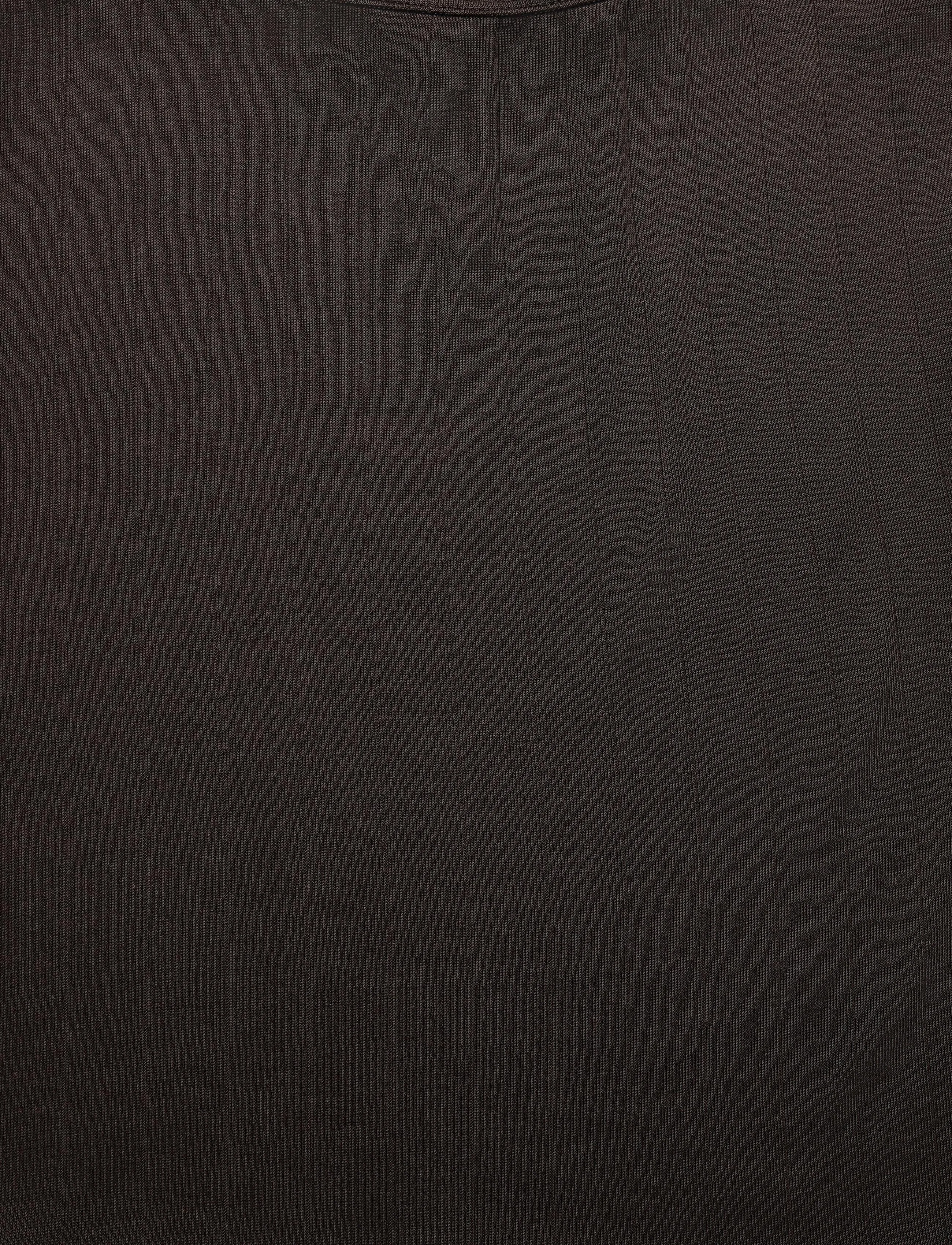 Monki - Ribbed Strap Top - sleeveless tops - brown dark - 2