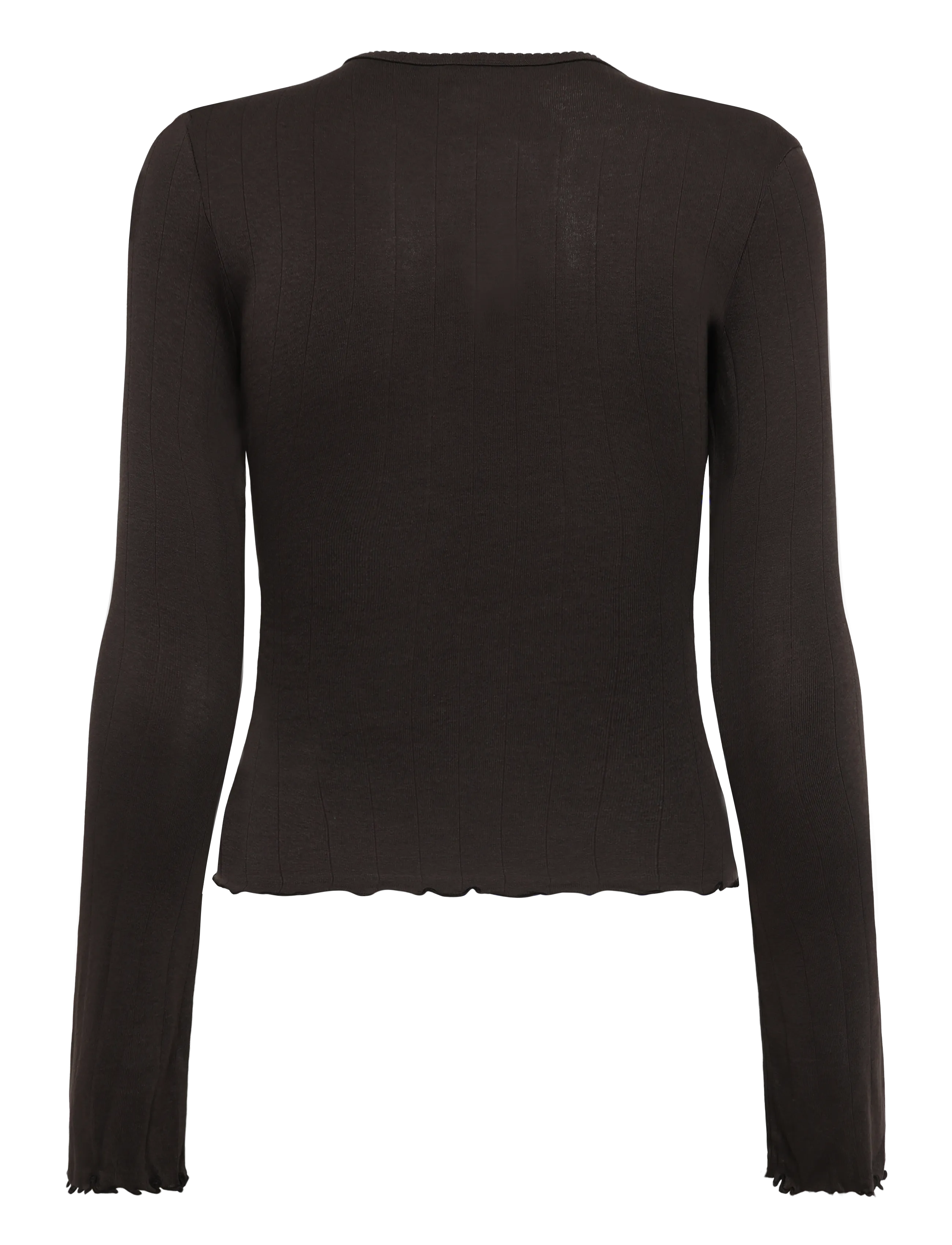 Monki - Ribbed Cardigan - brown dark - 1