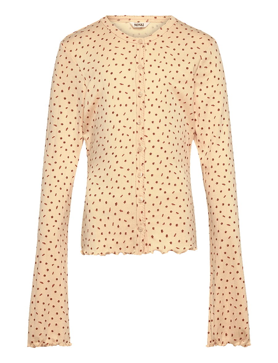 Monki - Ribbed Cardigan - cardigans - yellow dusty light - 0