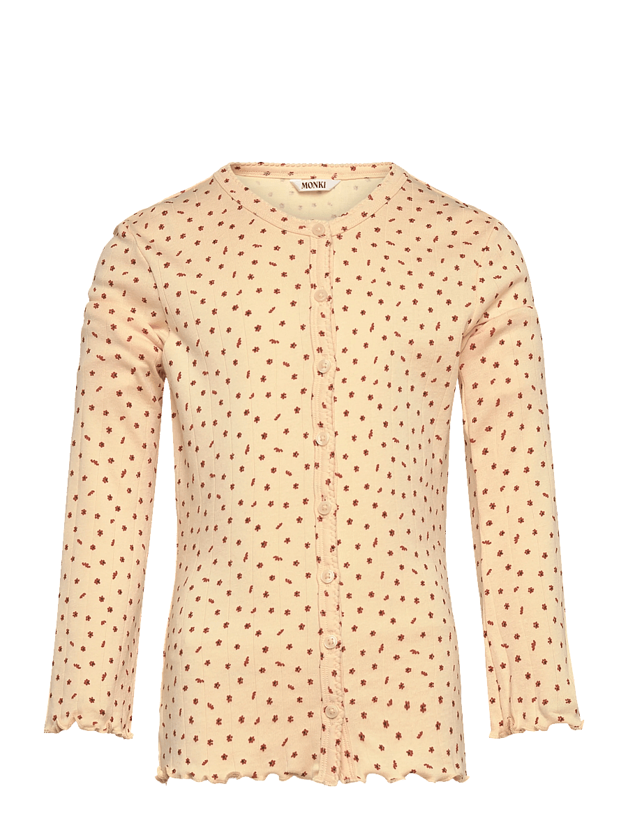 Monki - Ribbed Cardigan - cardigans - yellow dusty light - 1