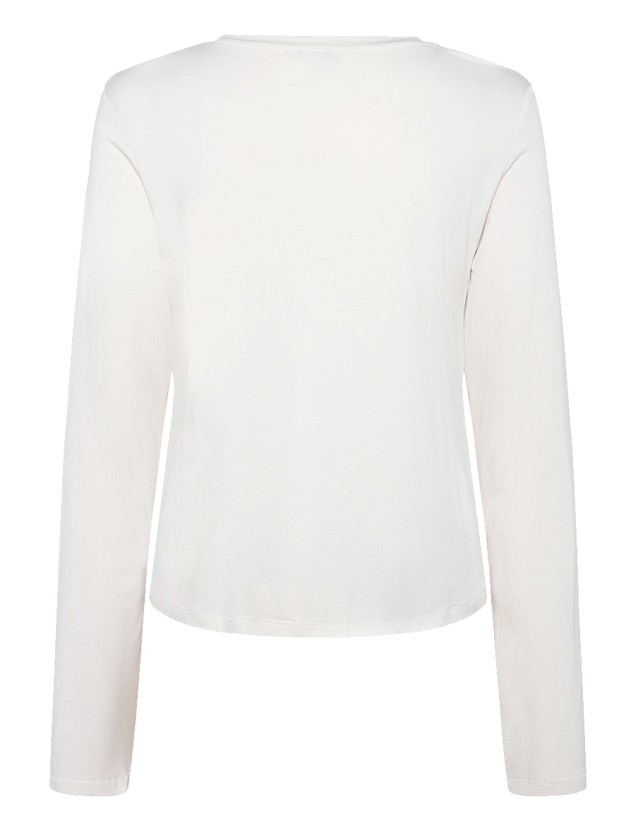 Monki - Viscose Longsleeve - pikkade varrukatega topid - white light - 1