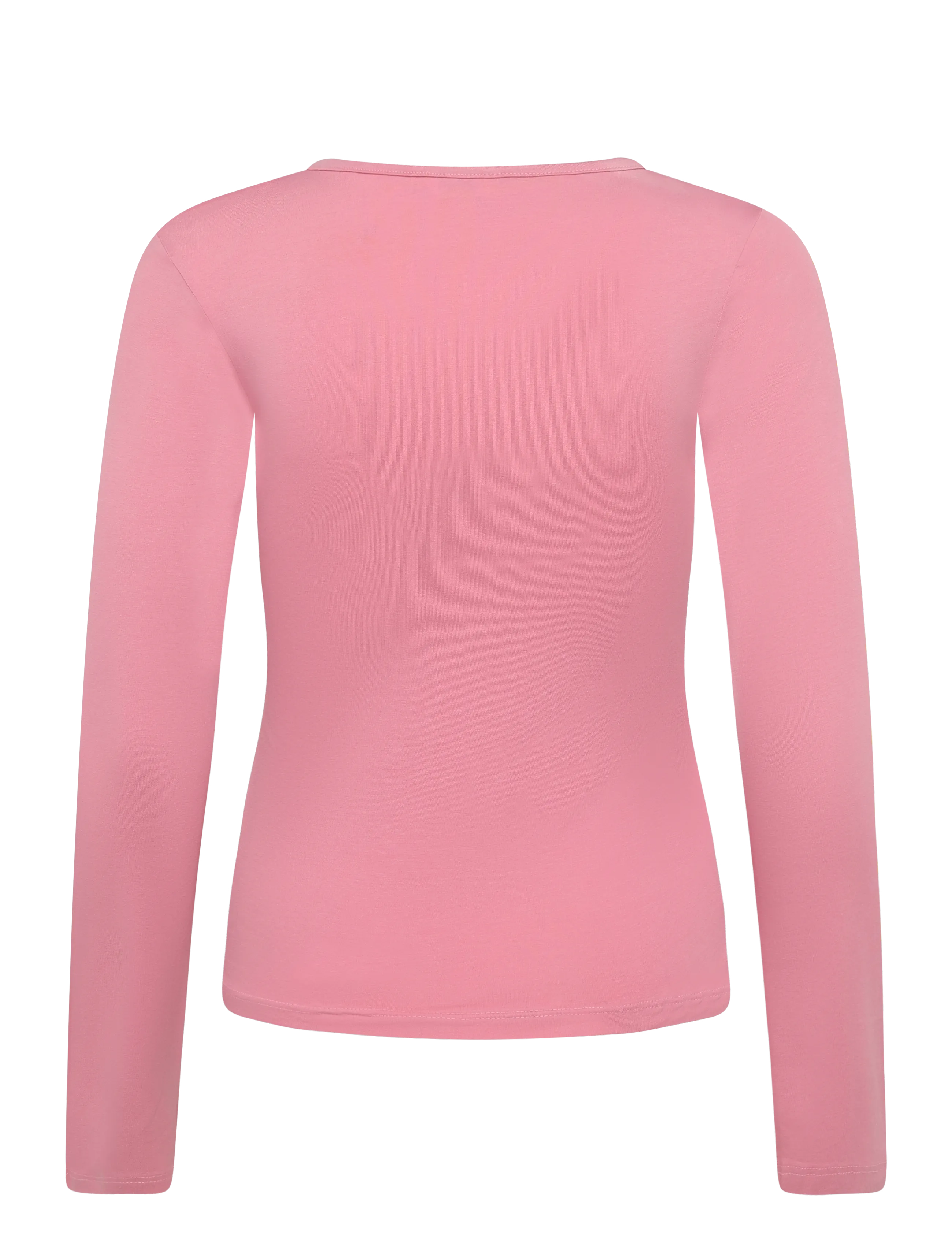 Monki - V-Neck Longsleeve - langærmede toppe - pink medium - 1