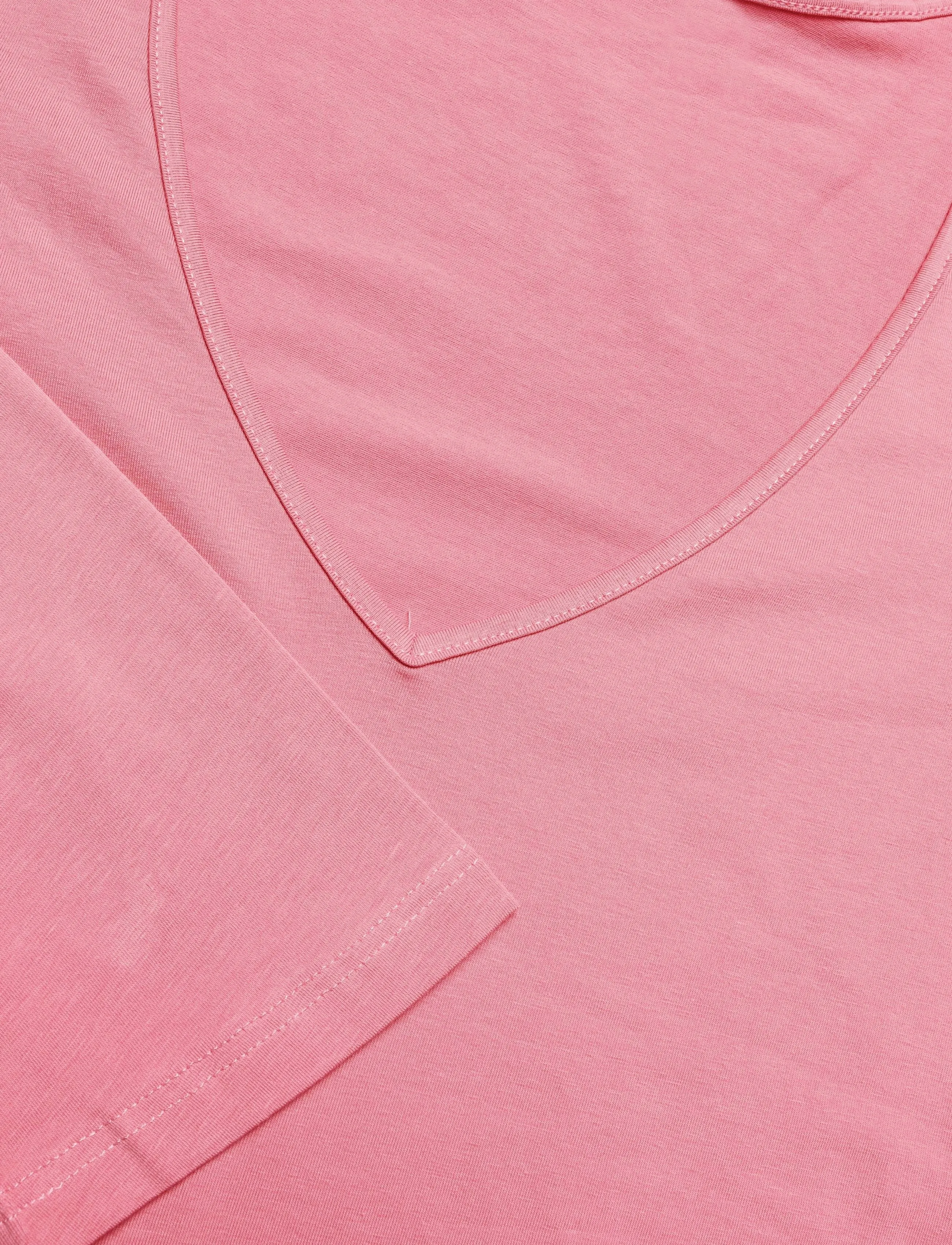Monki - V-Neck Longsleeve - langærmede toppe - pink medium - 2