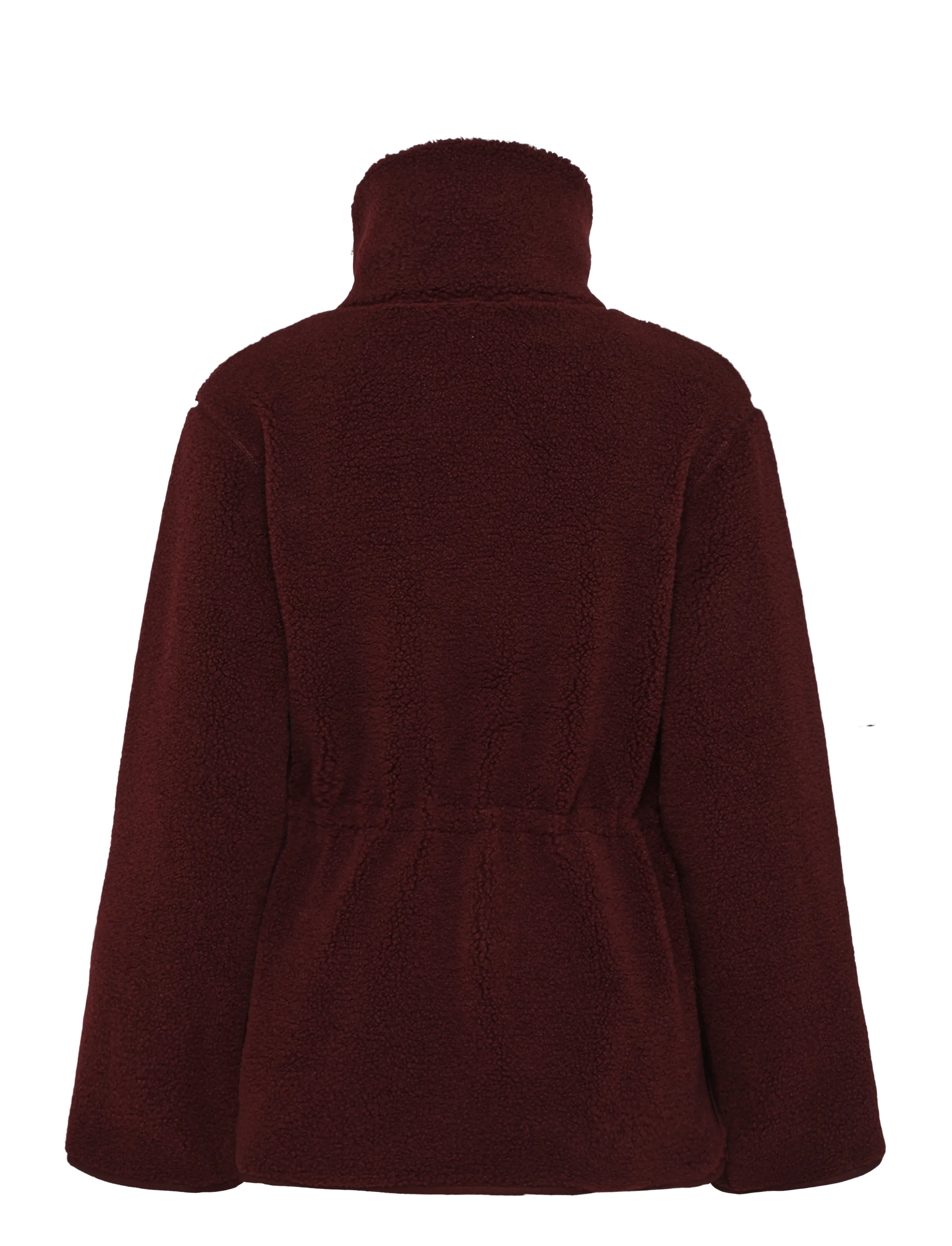 Monki - Waisted Pile Jacket - kunstpelz - red dark - 1